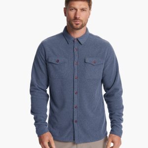 Aspen Shirt Jacket | Azure Heather