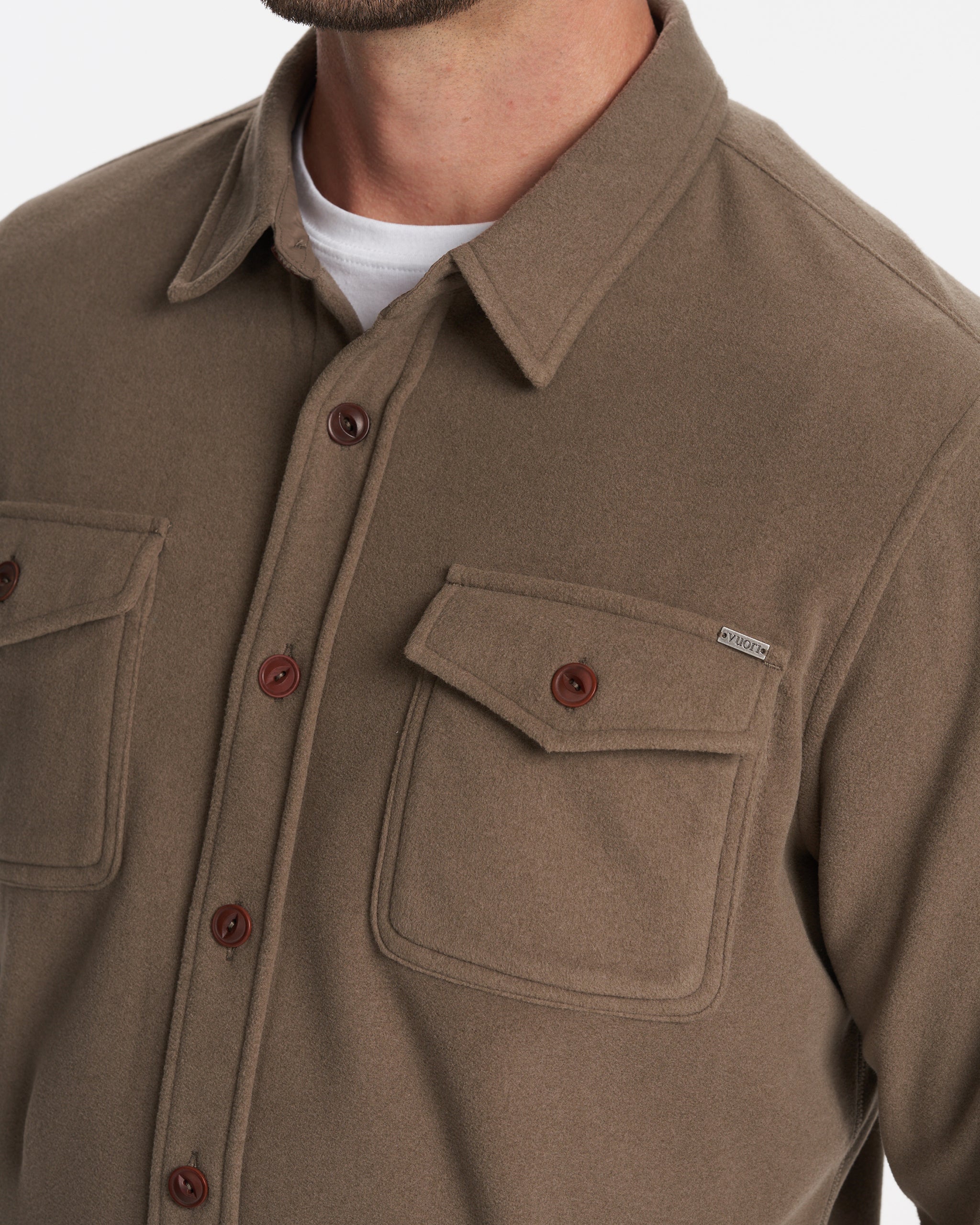 Aspen Shirt Jacket | Greige Heather - Image 2