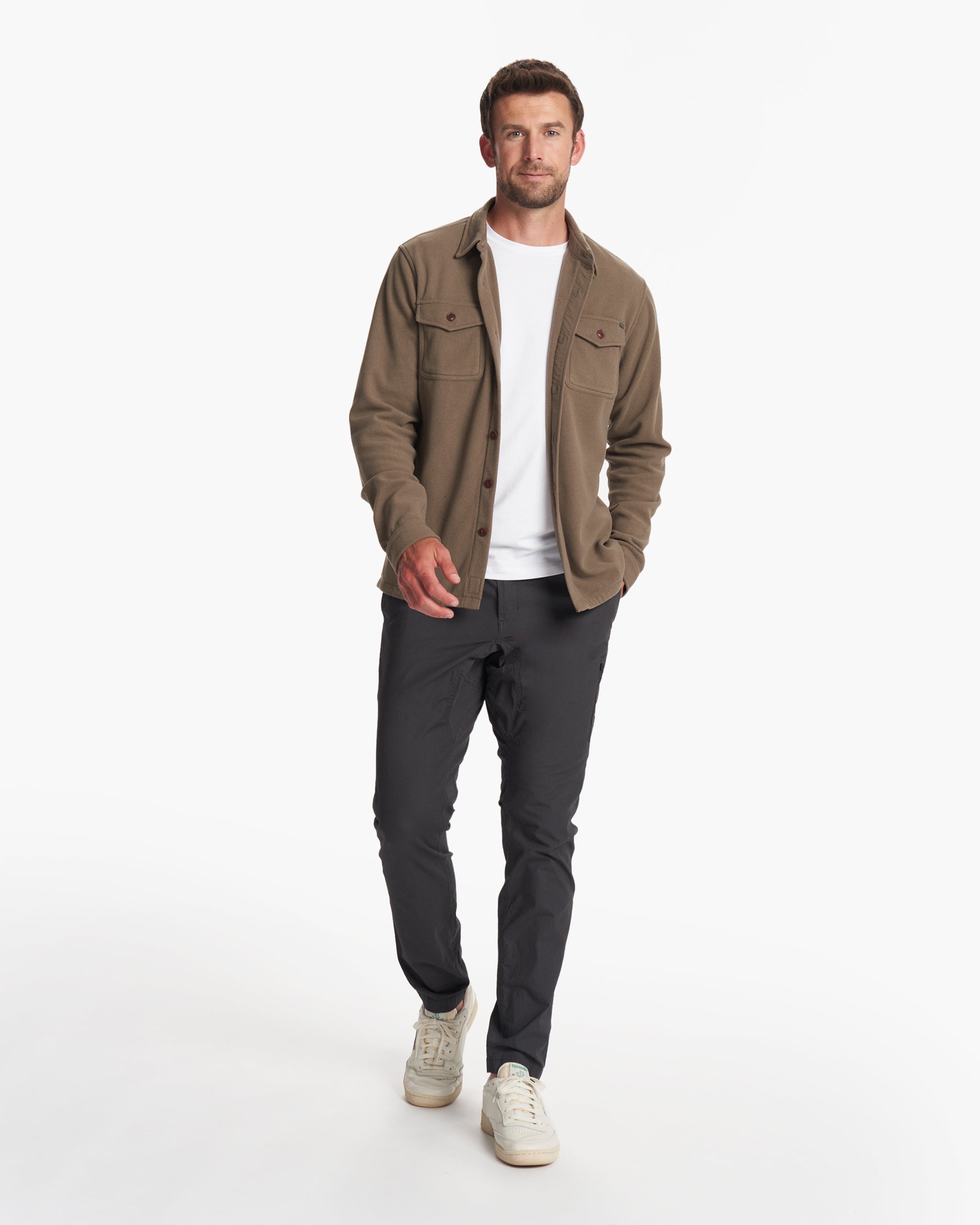 Aspen Shirt Jacket | Greige Heather - Image 4