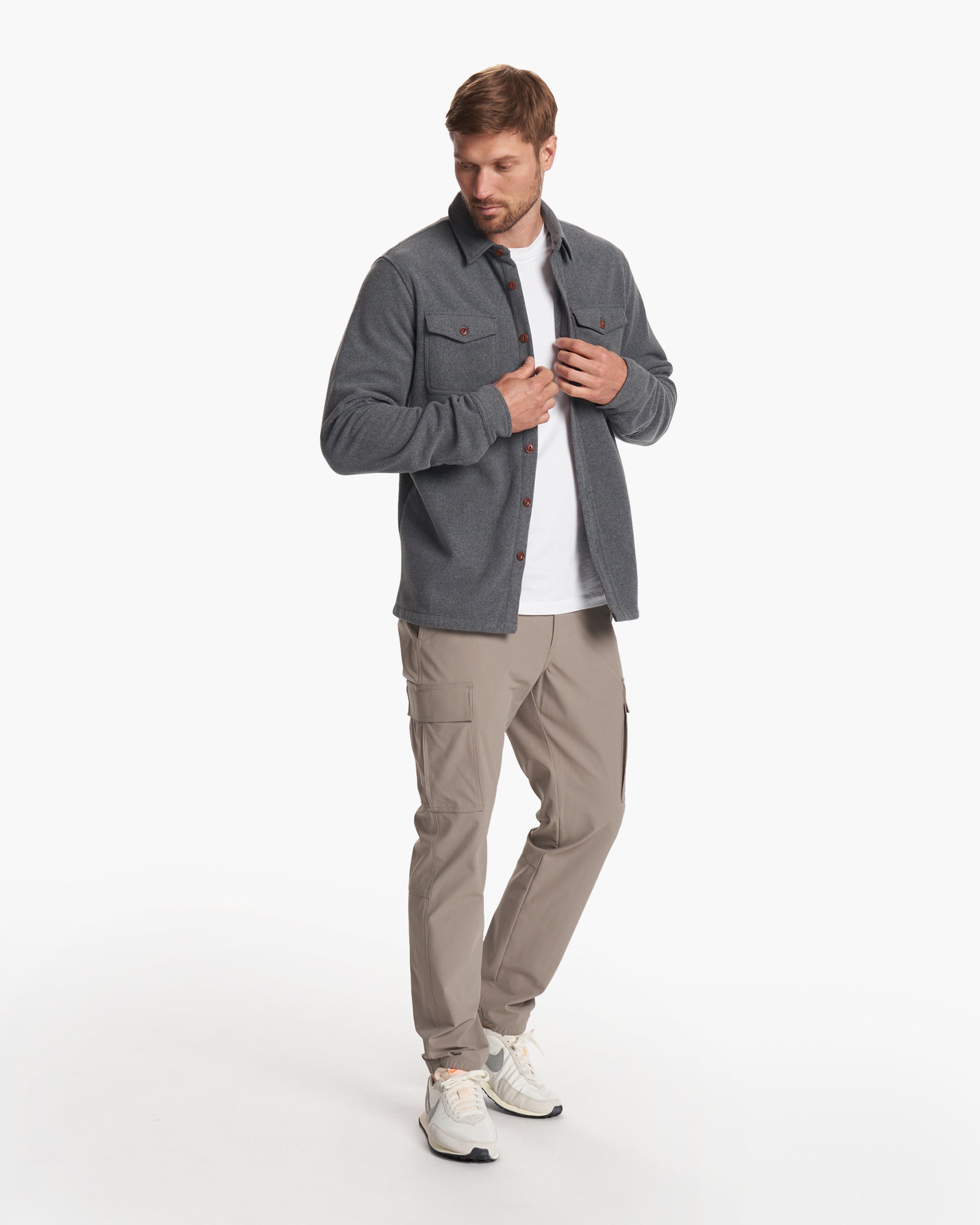 Aspen Shirt Jacket | Heather Grey - Image 5