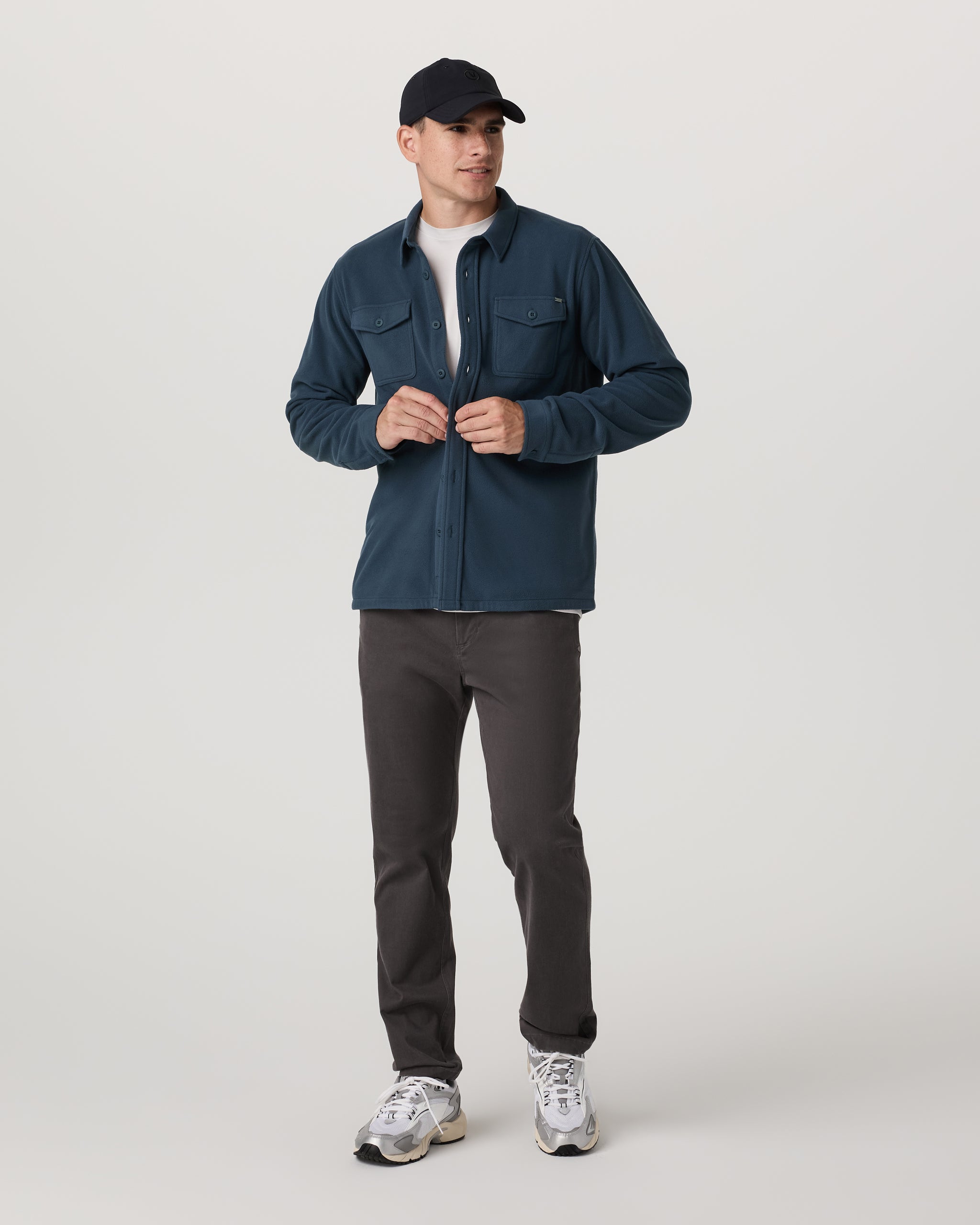 Aspen Shirt Jacket | Ocean Blue - Image 3