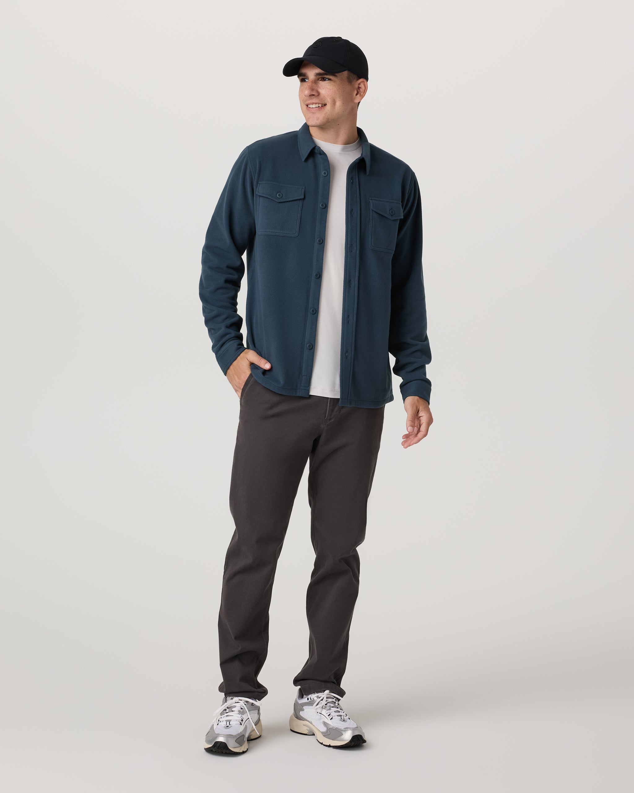 Aspen Shirt Jacket | Ocean Blue - Image 4