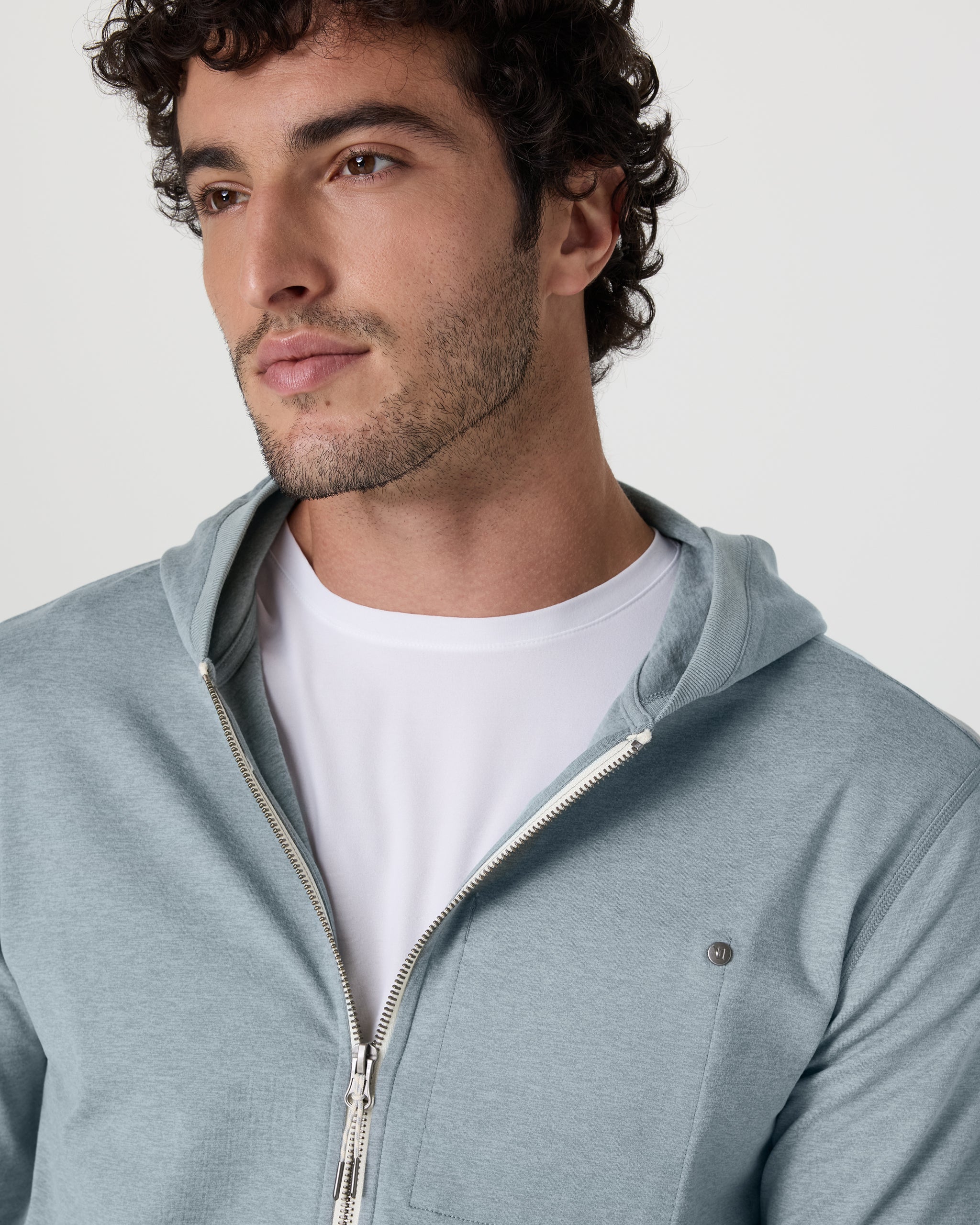 Coronado Hoodie | Dusty Blue Heather - Image 2