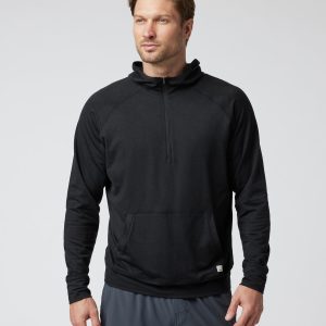 Ponto Performance Half Zip Hoodie | Black Heather
