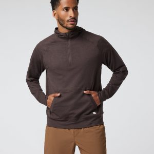 Ponto Performance Half Zip Hoodie | Java Heather