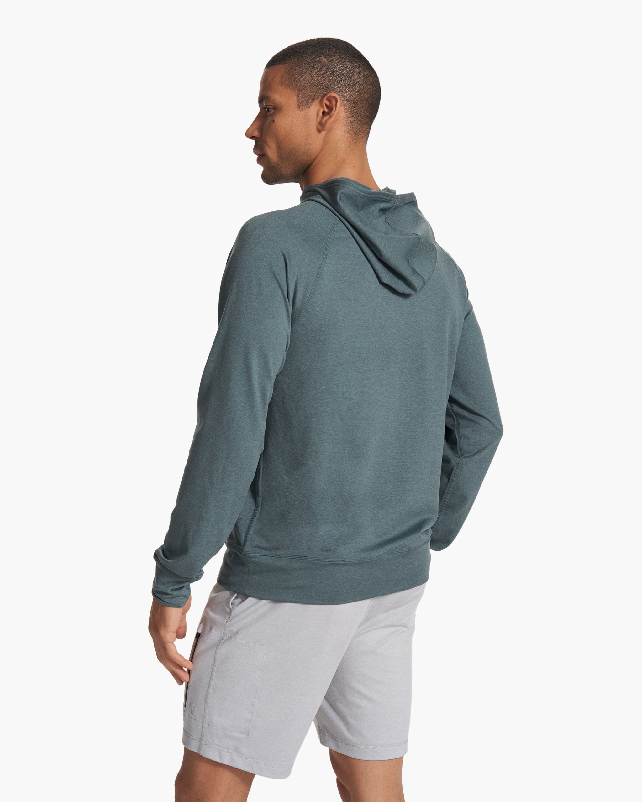 Ponto Performance Half Zip Hoodie | Lake Heather - Image 4