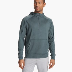 Ponto Performance Half Zip Hoodie | Lake Heather