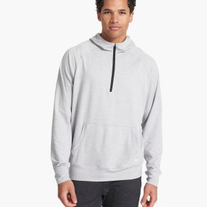 Ponto Performance Half Zip Hoodie | Platinum Heather
