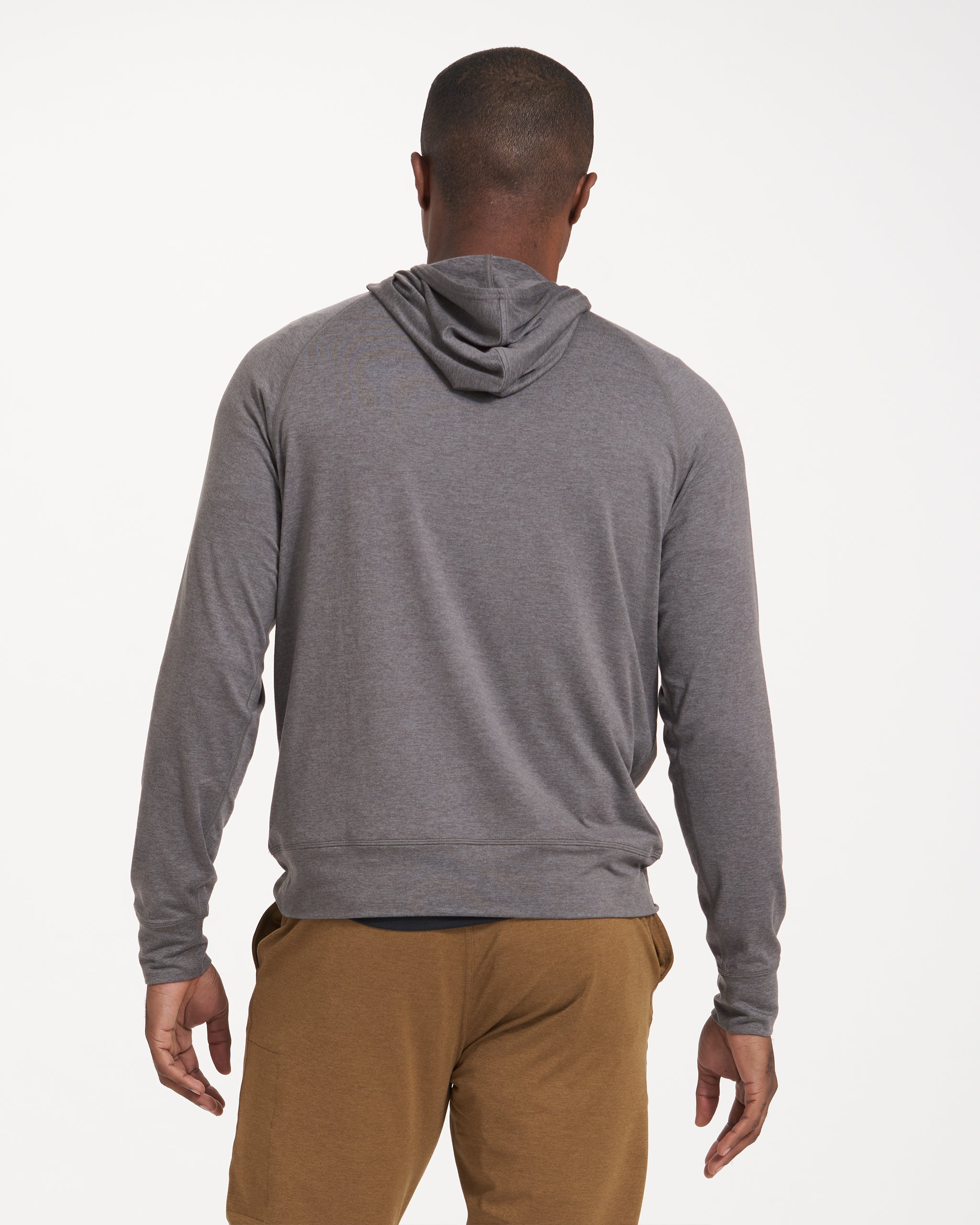 Ponto Performance Half Zip Hoodie | Smoke Heather - Image 3