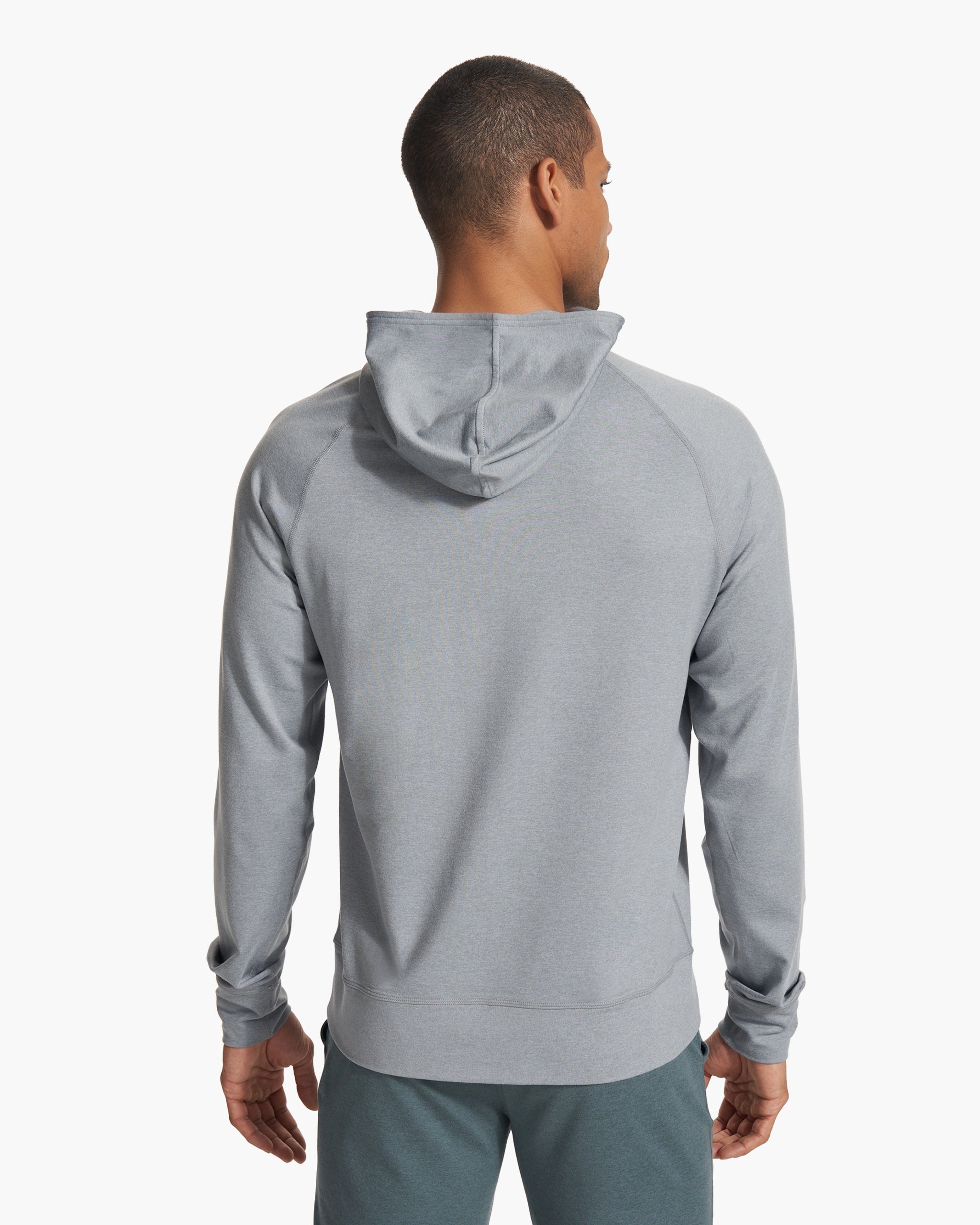 Ponto Performance Half Zip Hoodie | Steel Heather - Image 2