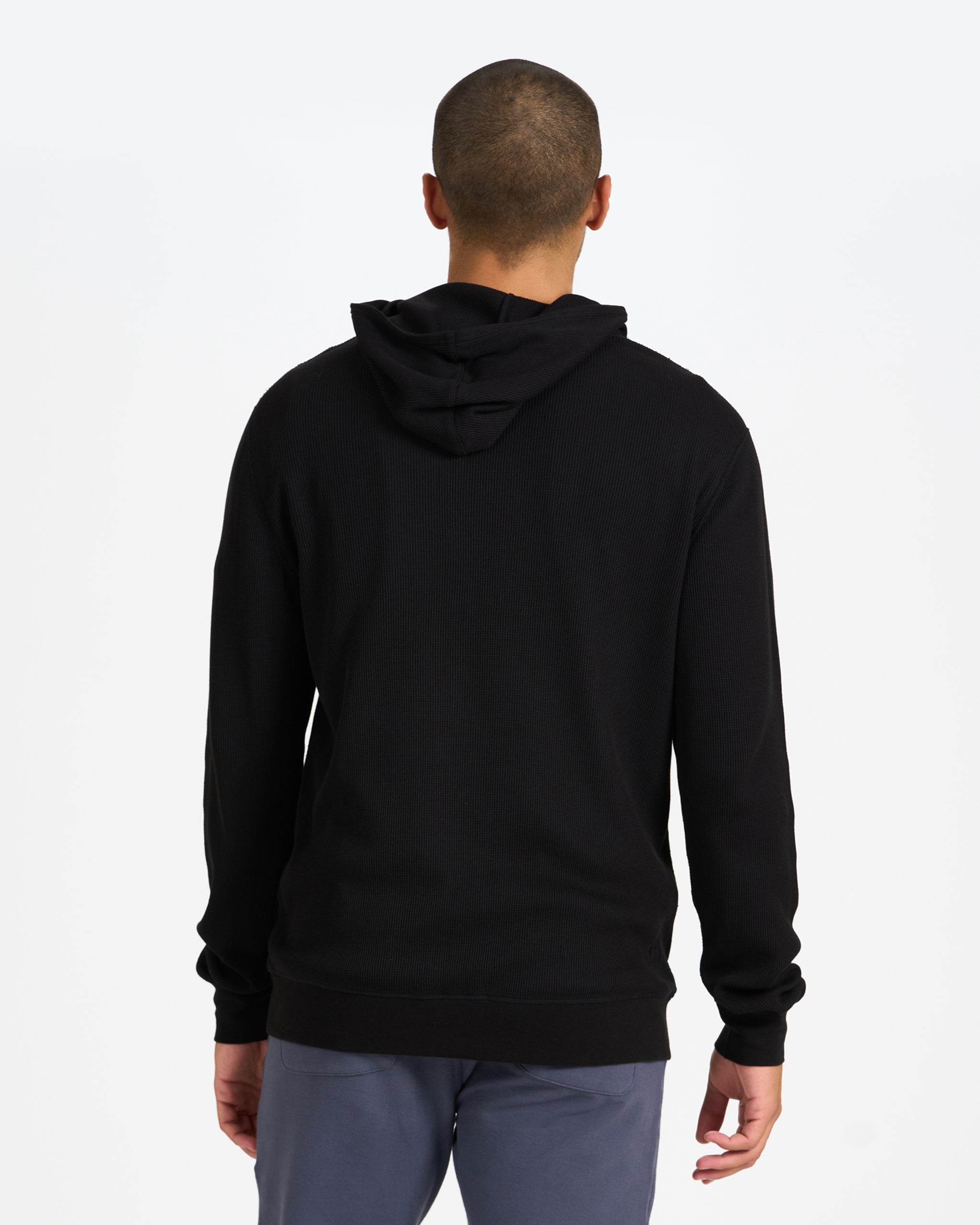 Waffle Hoodie | Black - Image 2