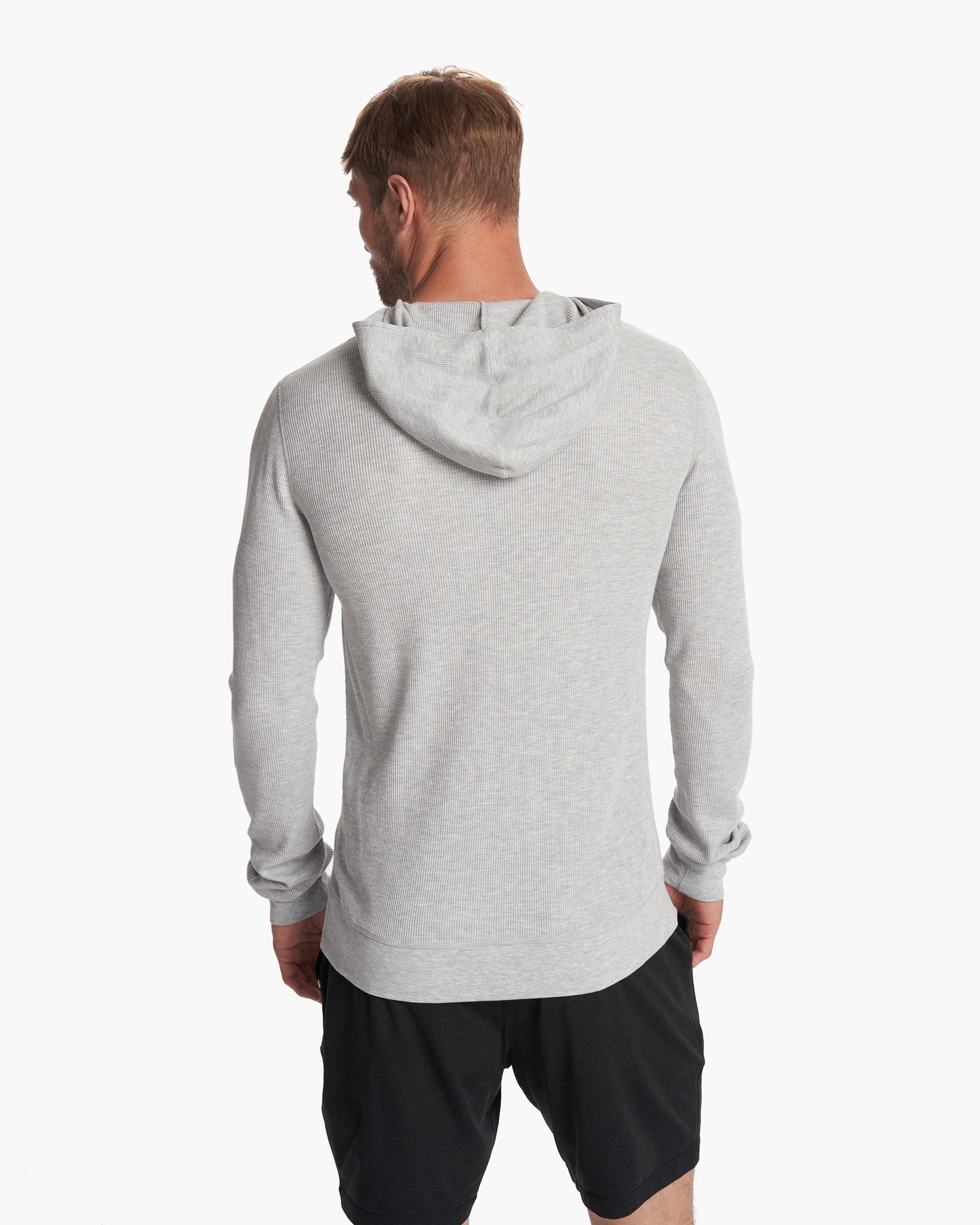 Waffle Hoodie | Light Heather Grey - Image 3
