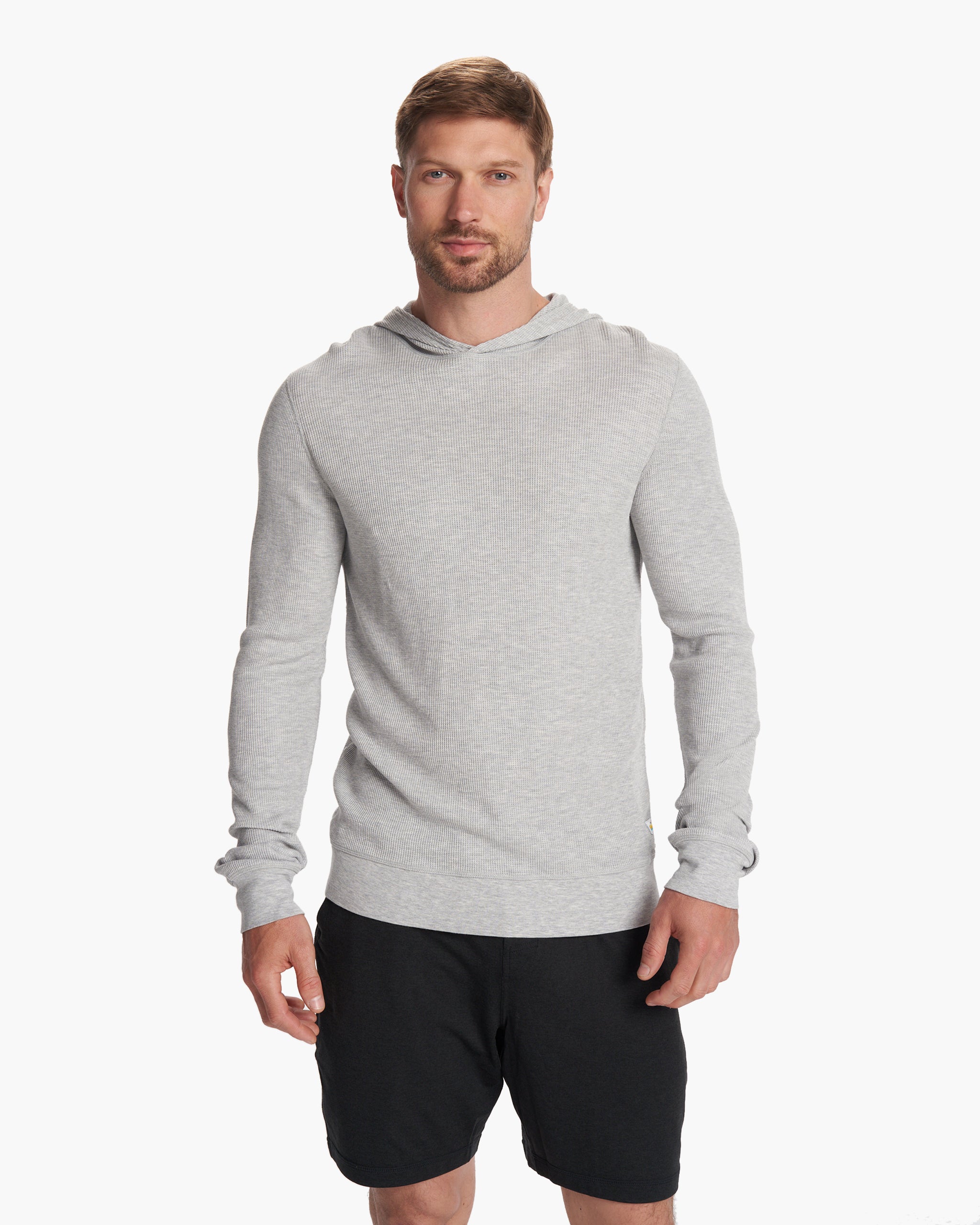 Waffle Hoodie | Light Heather Grey - Image 2