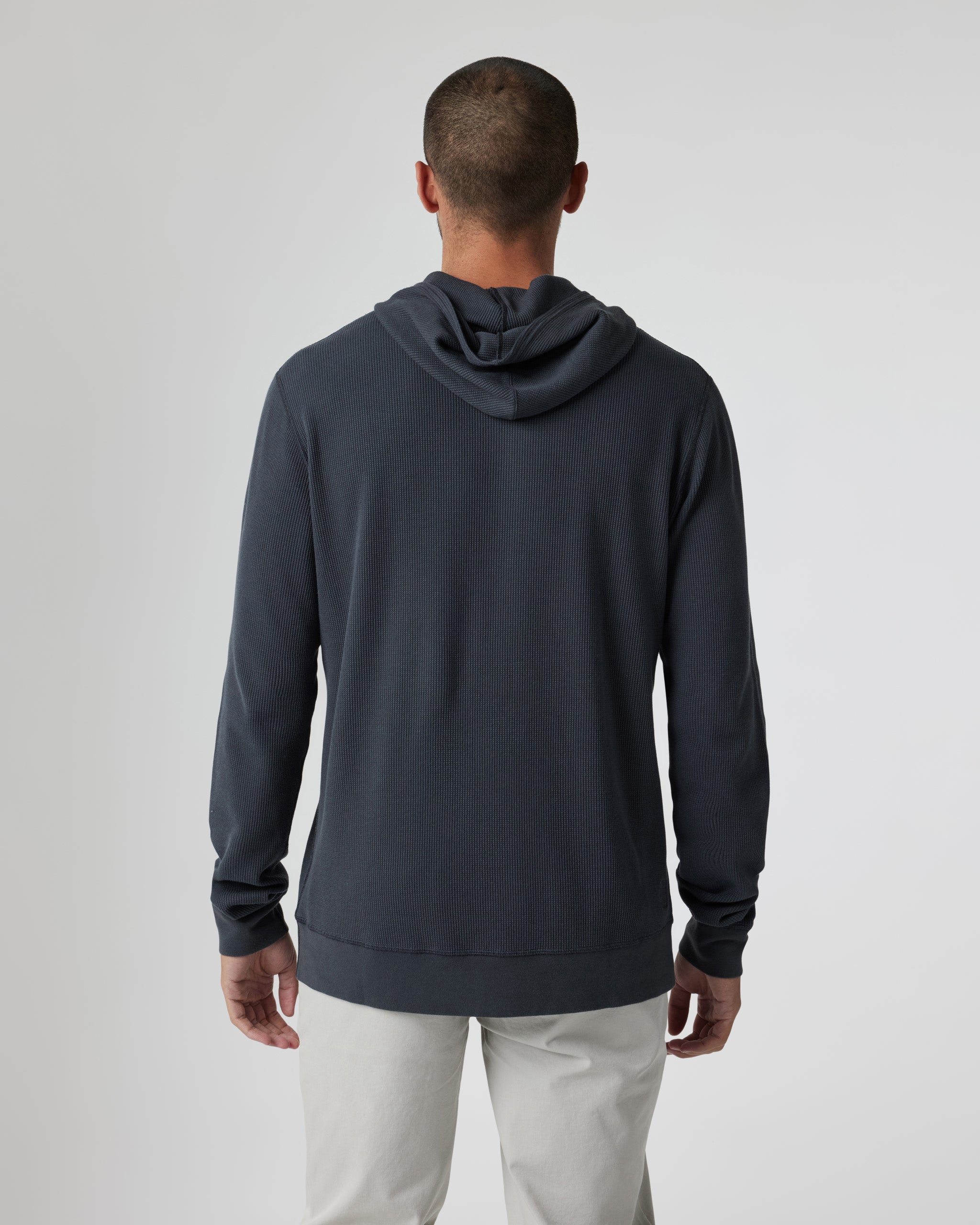 Waffle Hoodie | Navy - Image 3