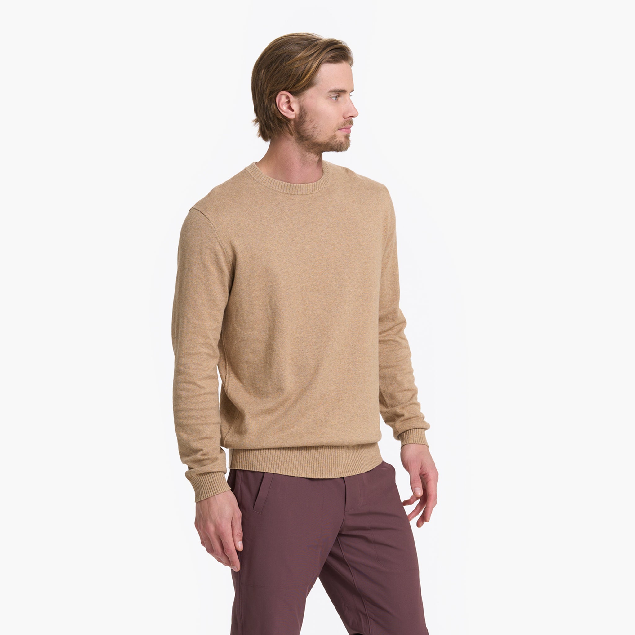 Fluent Sweater | Camel Heather - Image 2