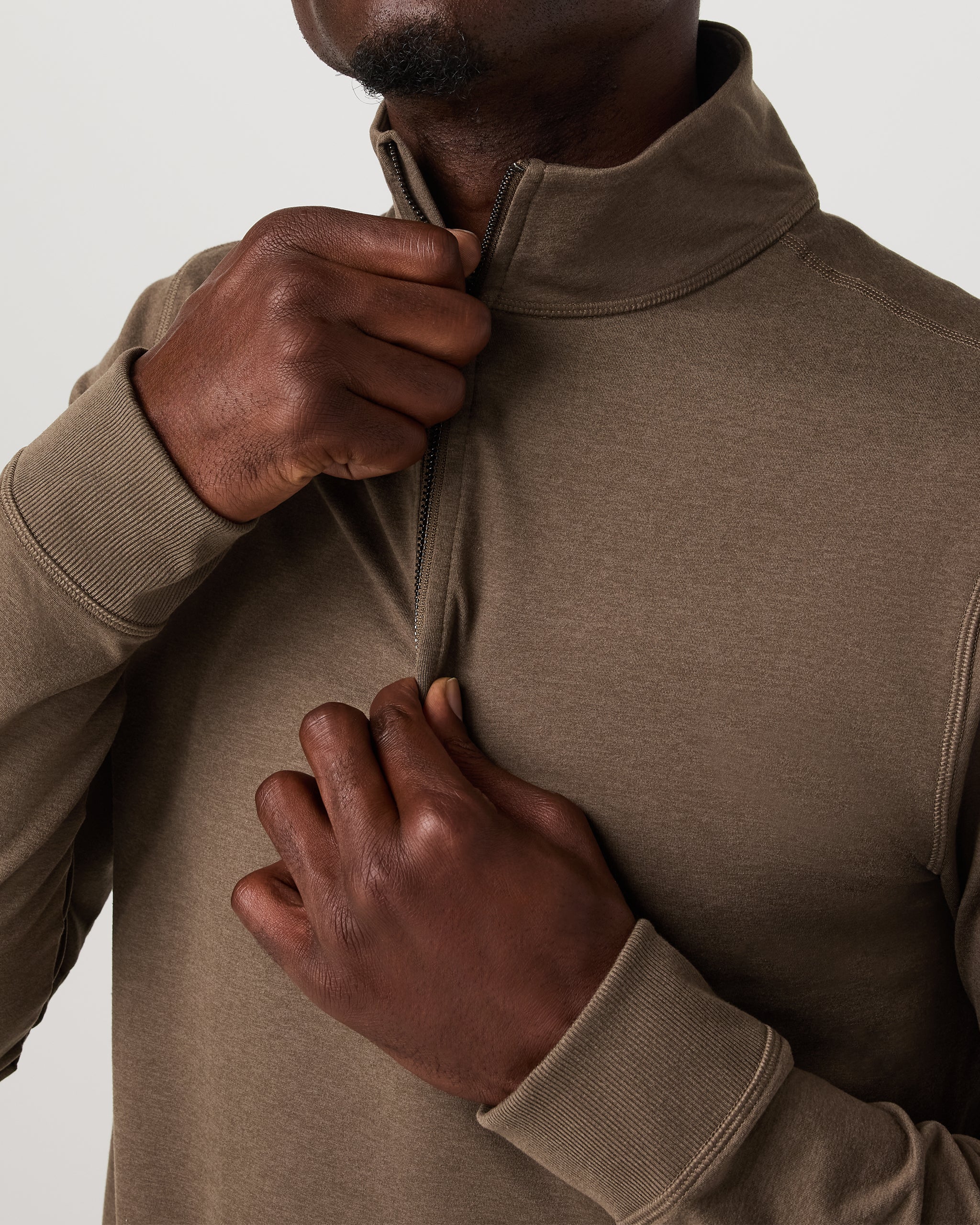 Coronado Half Zip | Espresso Heather - Image 4