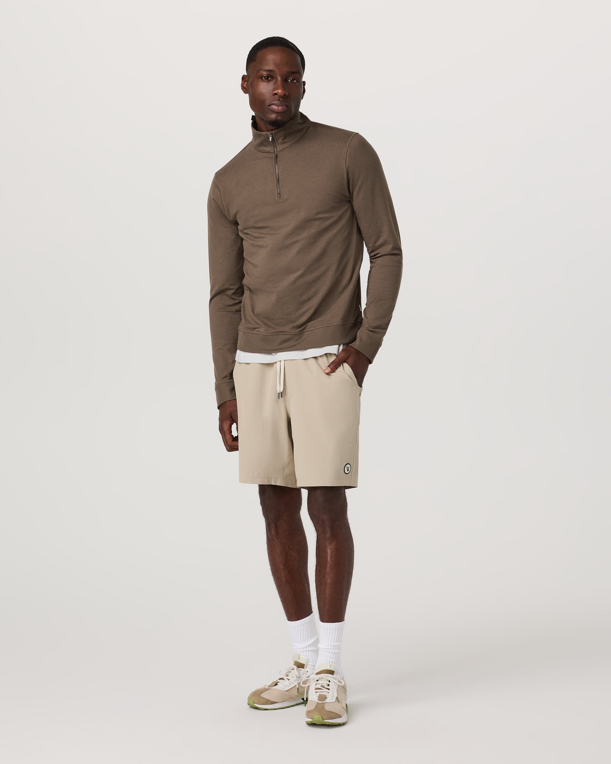 Coronado Half Zip | Espresso Heather