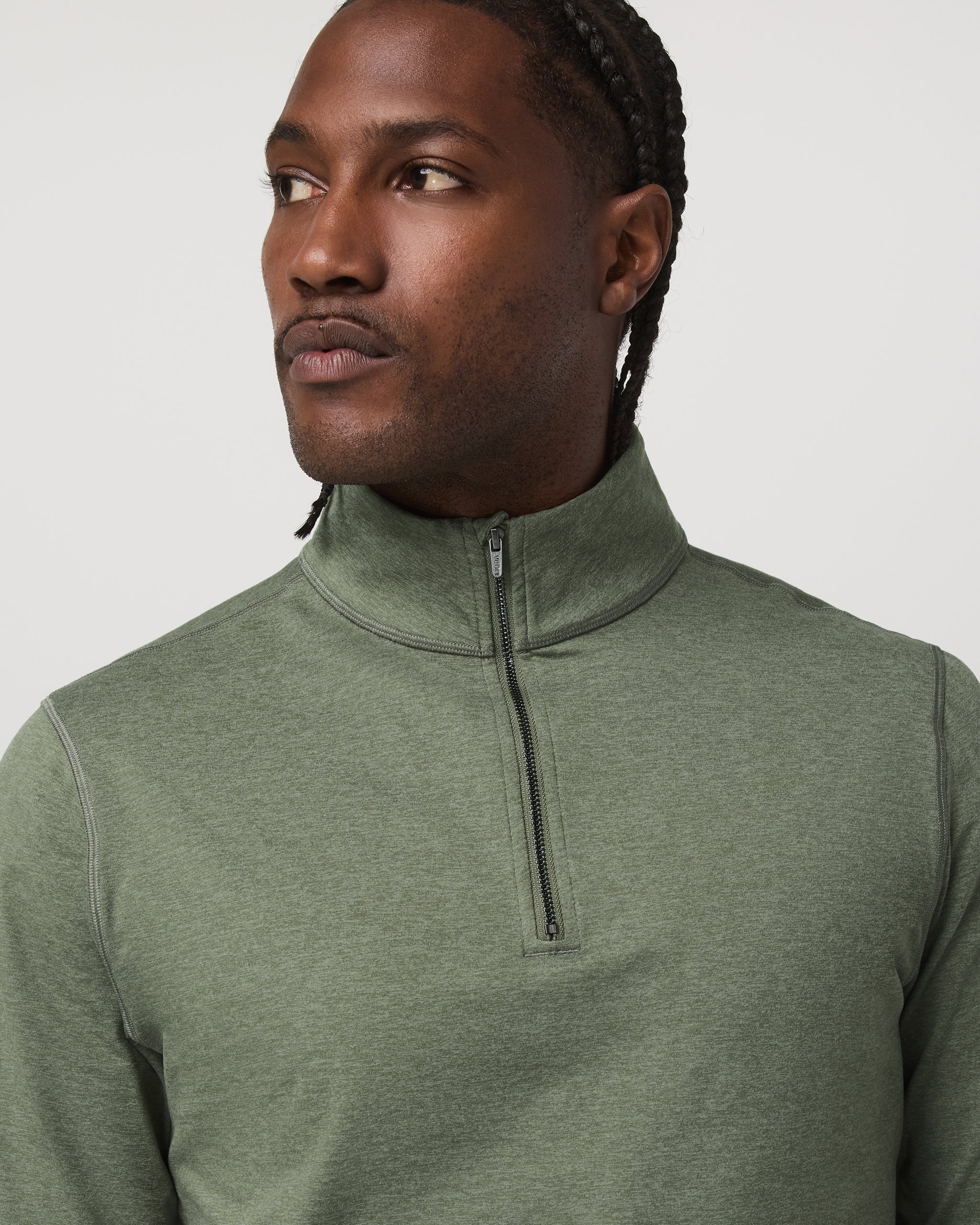 Coronado Half Zip | Light Oregano Heather - Image 2