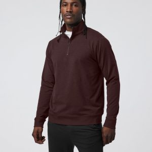 Coronado Half Zip | Mahogany Heather