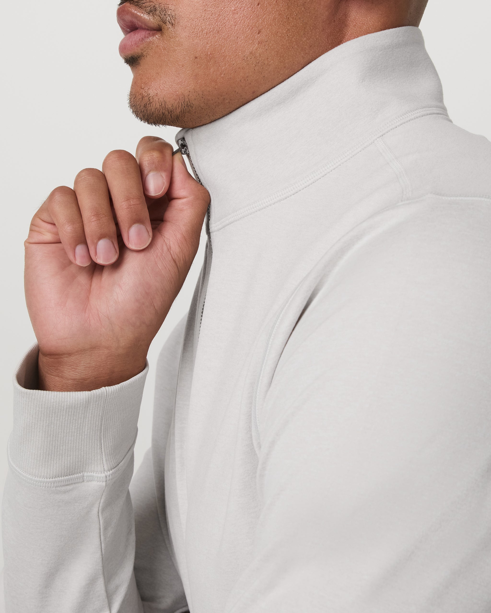 Coronado Half Zip | Salt Heather - Image 2