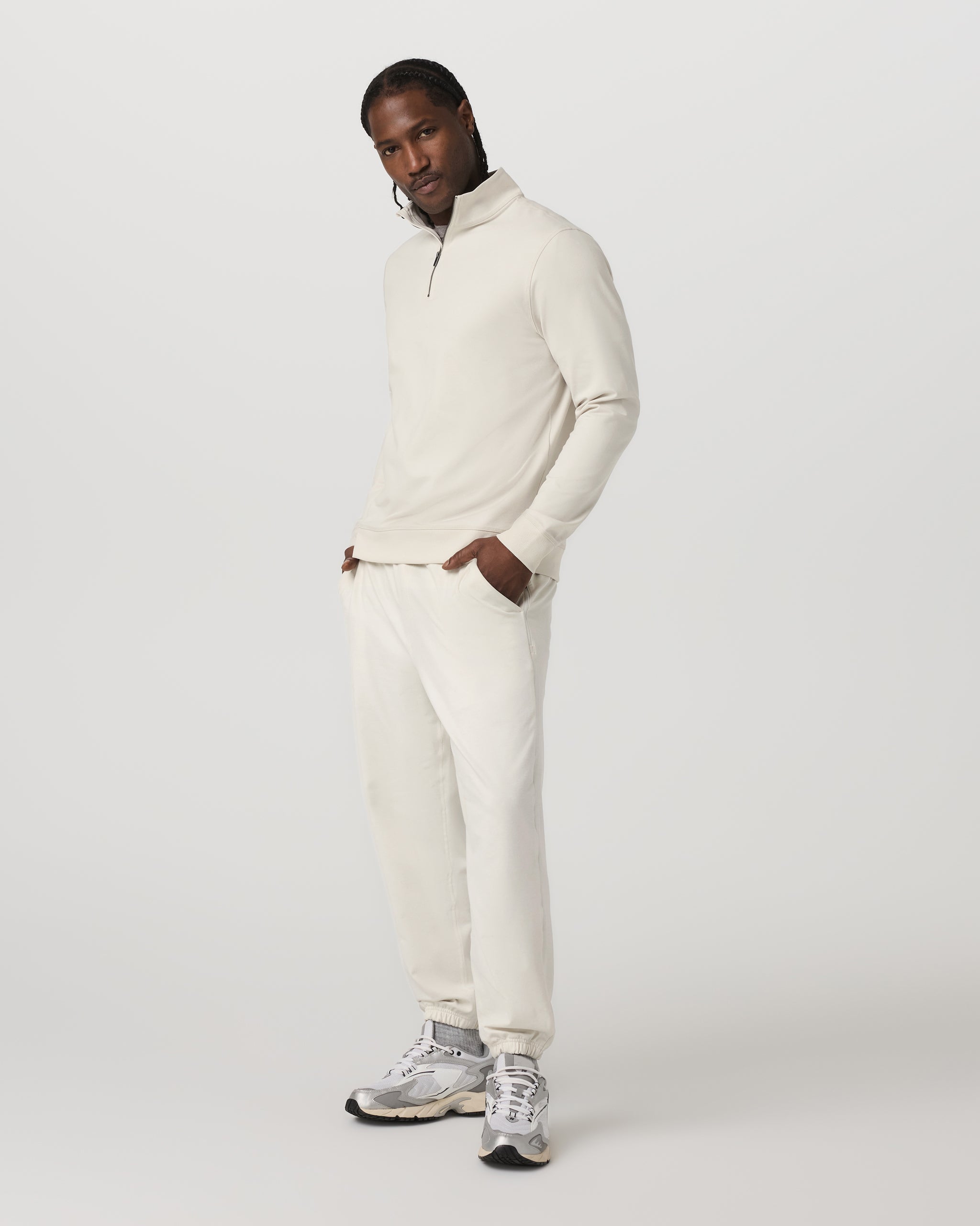 Coronado Half Zip | Ivory Heather - Image 4
