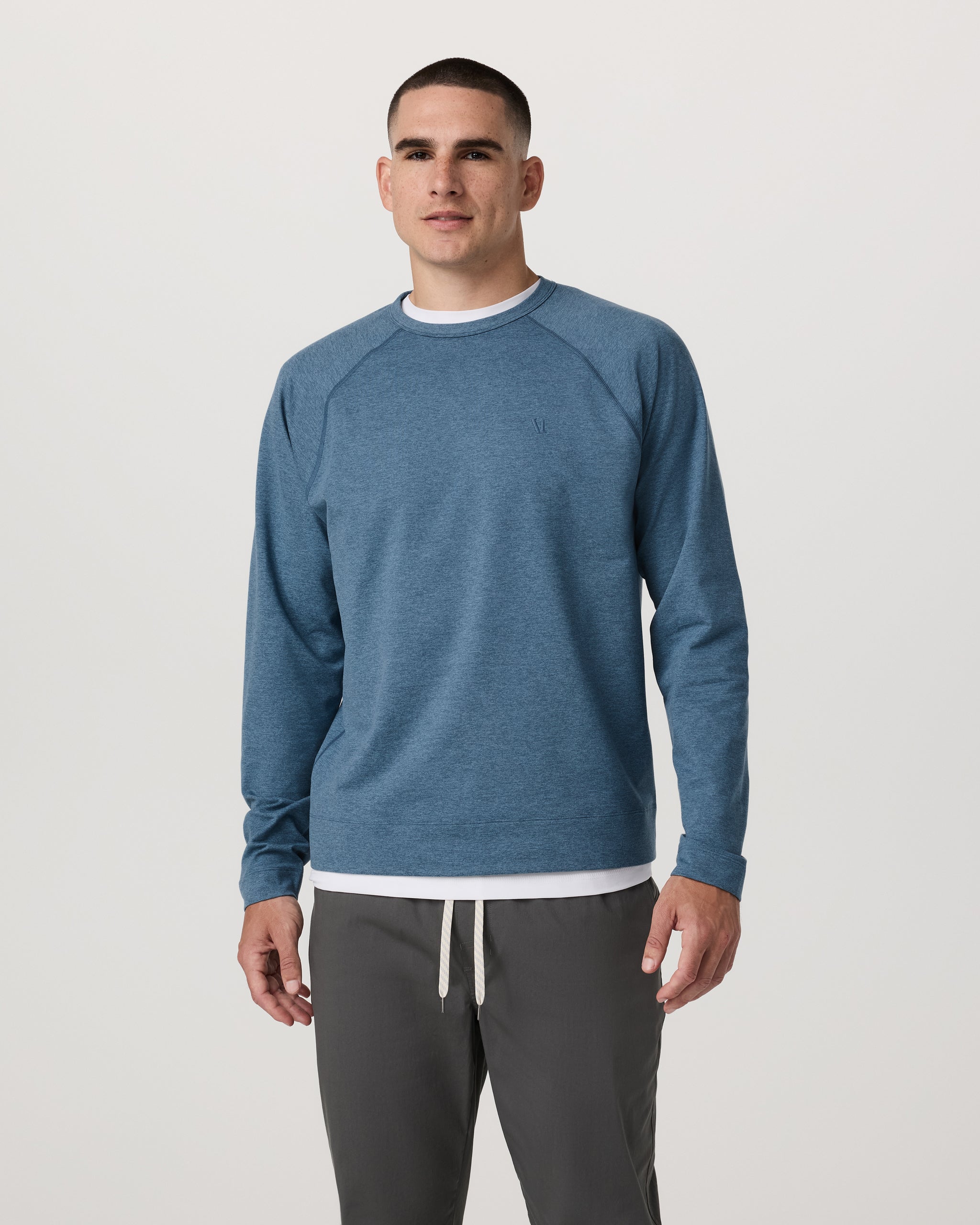 Coronado Crew | Pool Blue Heather