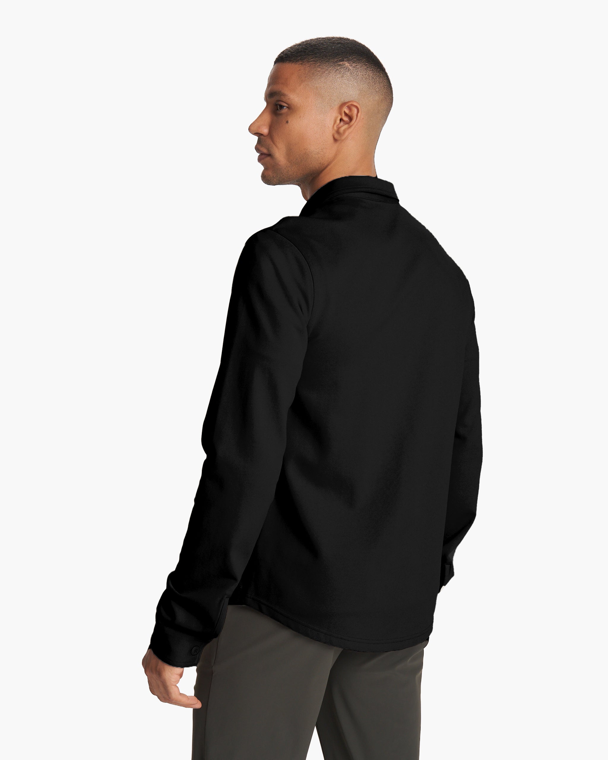 Long Sleeve Solana Button Down | Black - Image 3