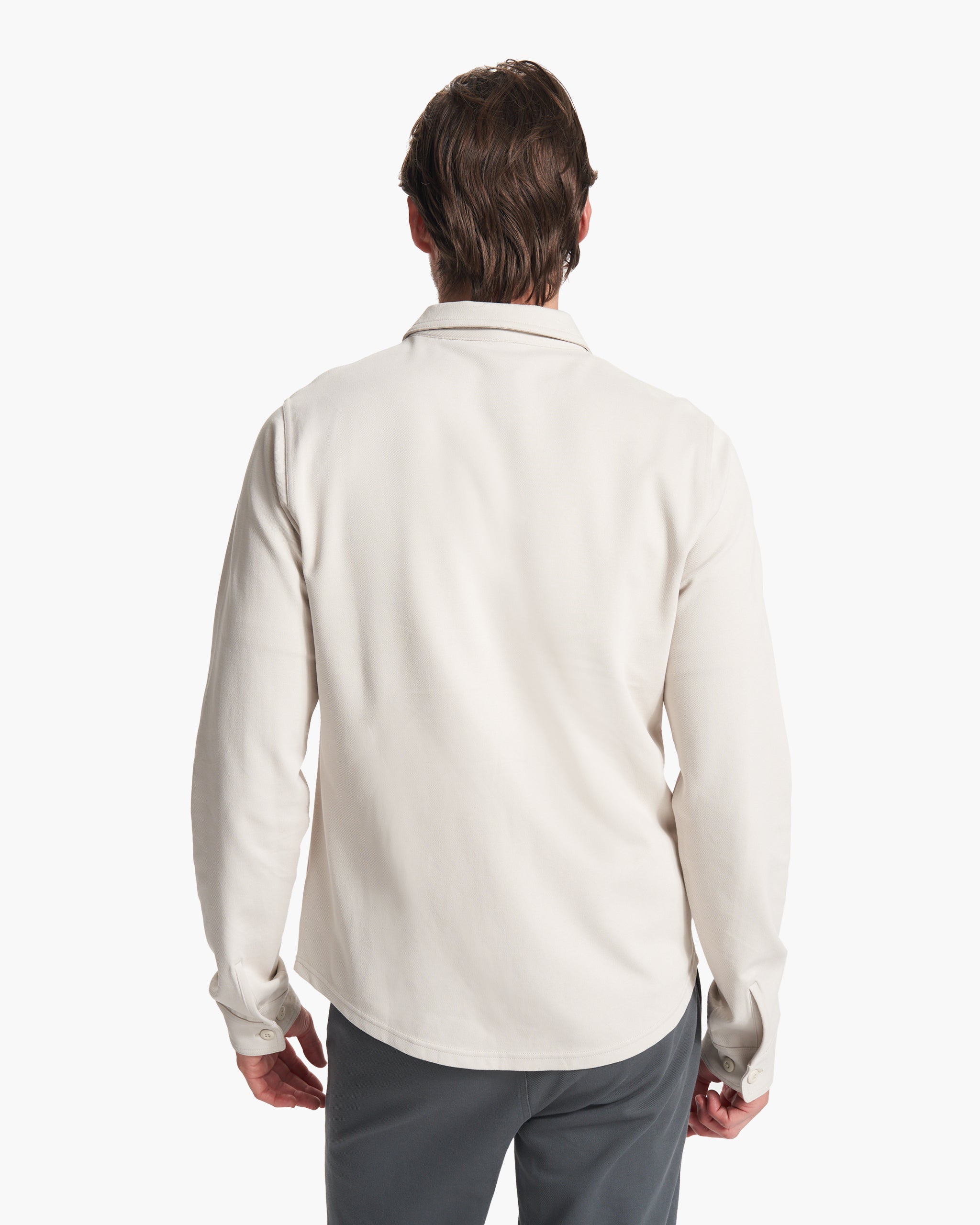 Long Sleeve Solana Button Down | Bone - Image 3