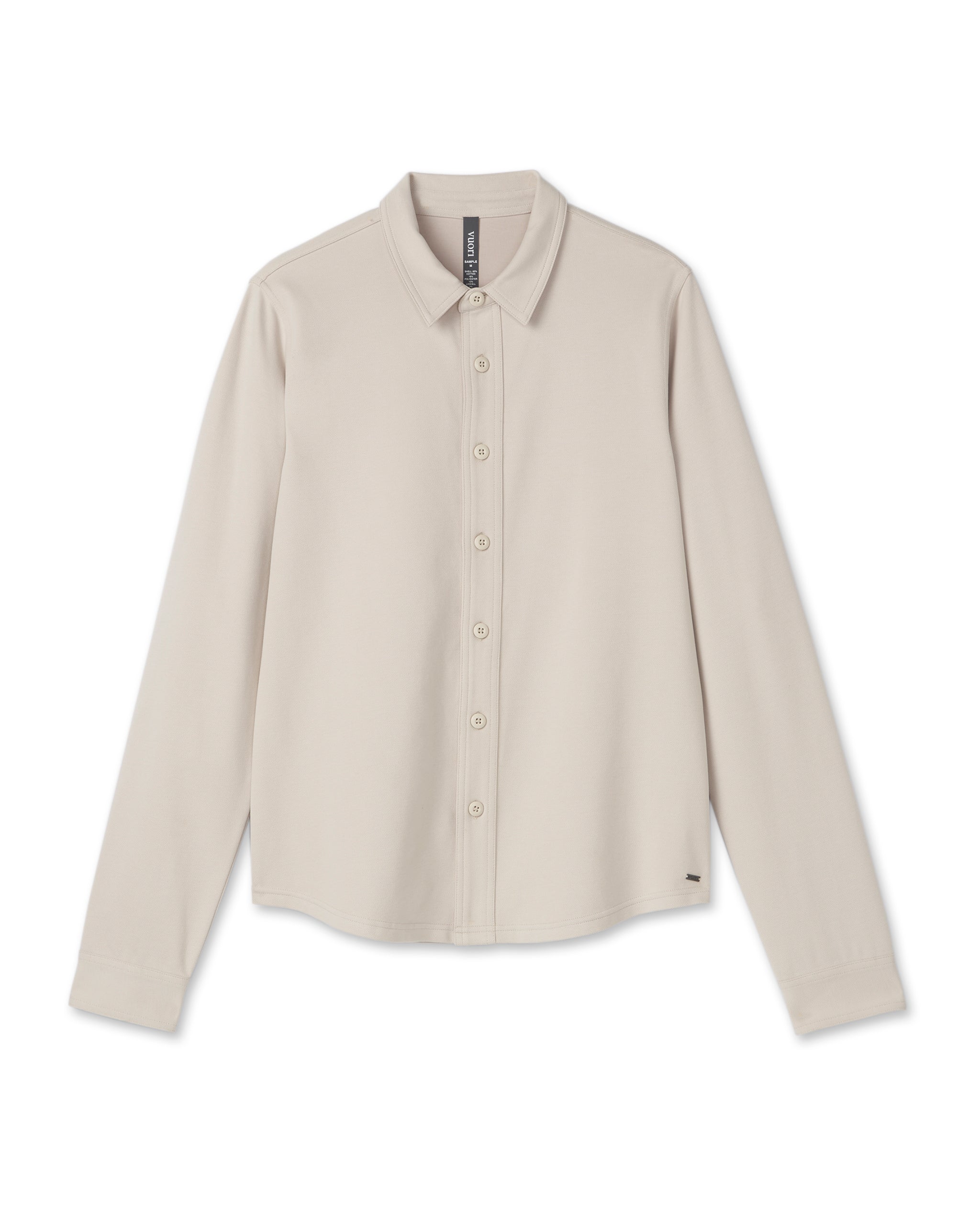Long Sleeve Solana Button Down | Bone - Image 6