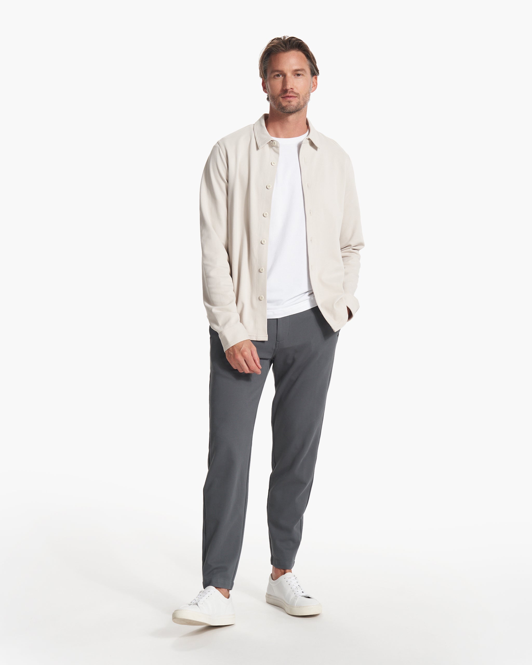 Long Sleeve Solana Button Down | Bone - Image 4