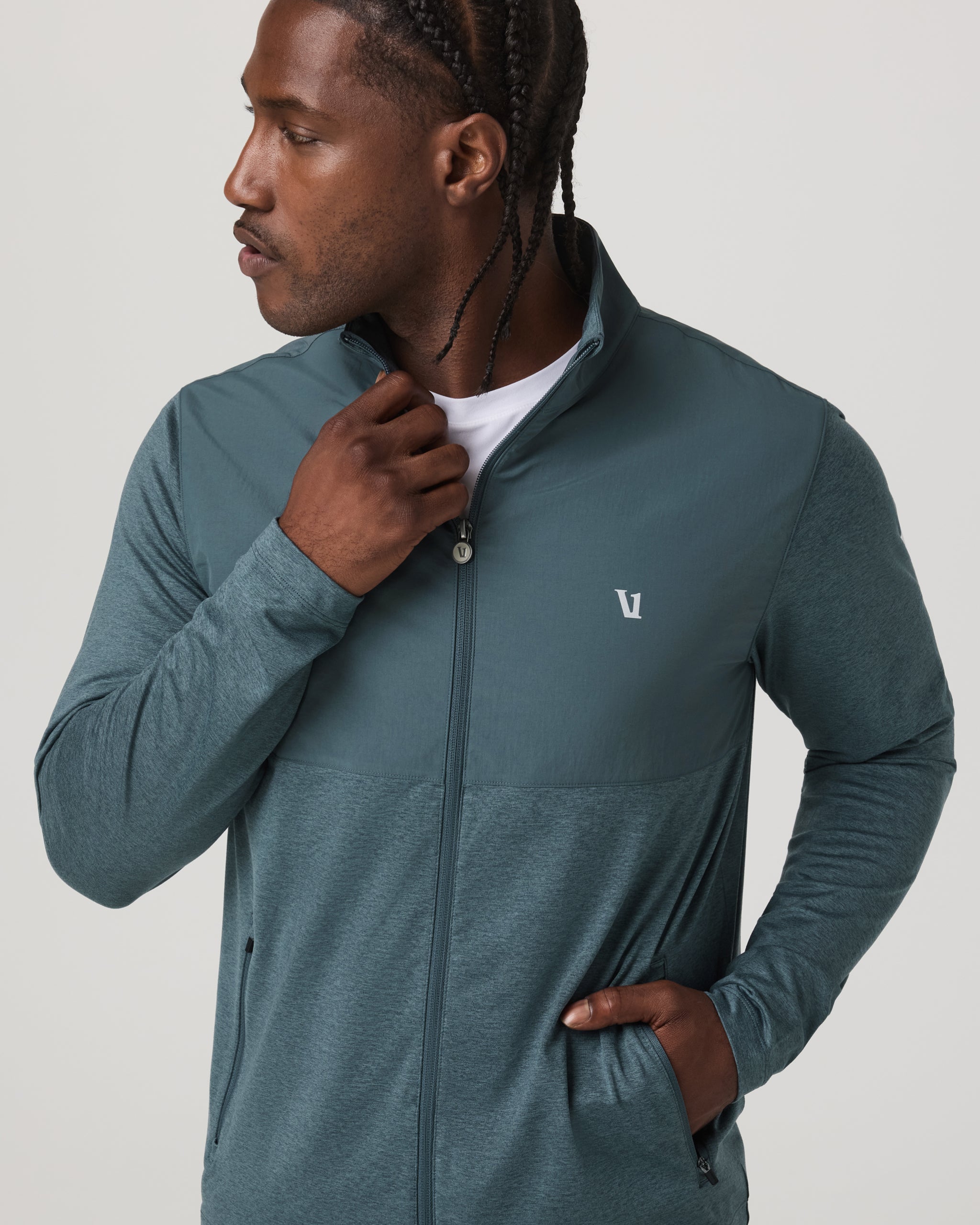 Sunday Element Track Jacket | Blue Sea Heather - Image 2