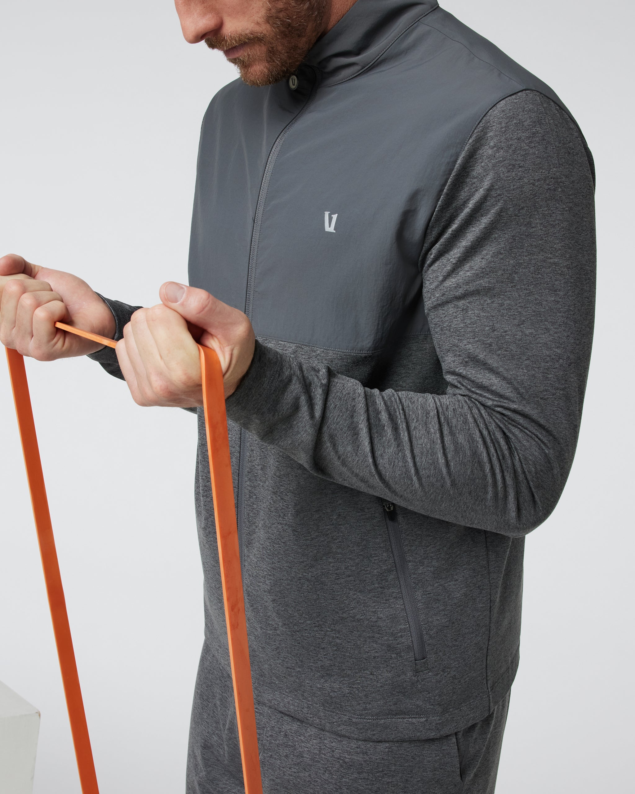 Sunday Element Track Jacket | Charcoal Heather - Image 2