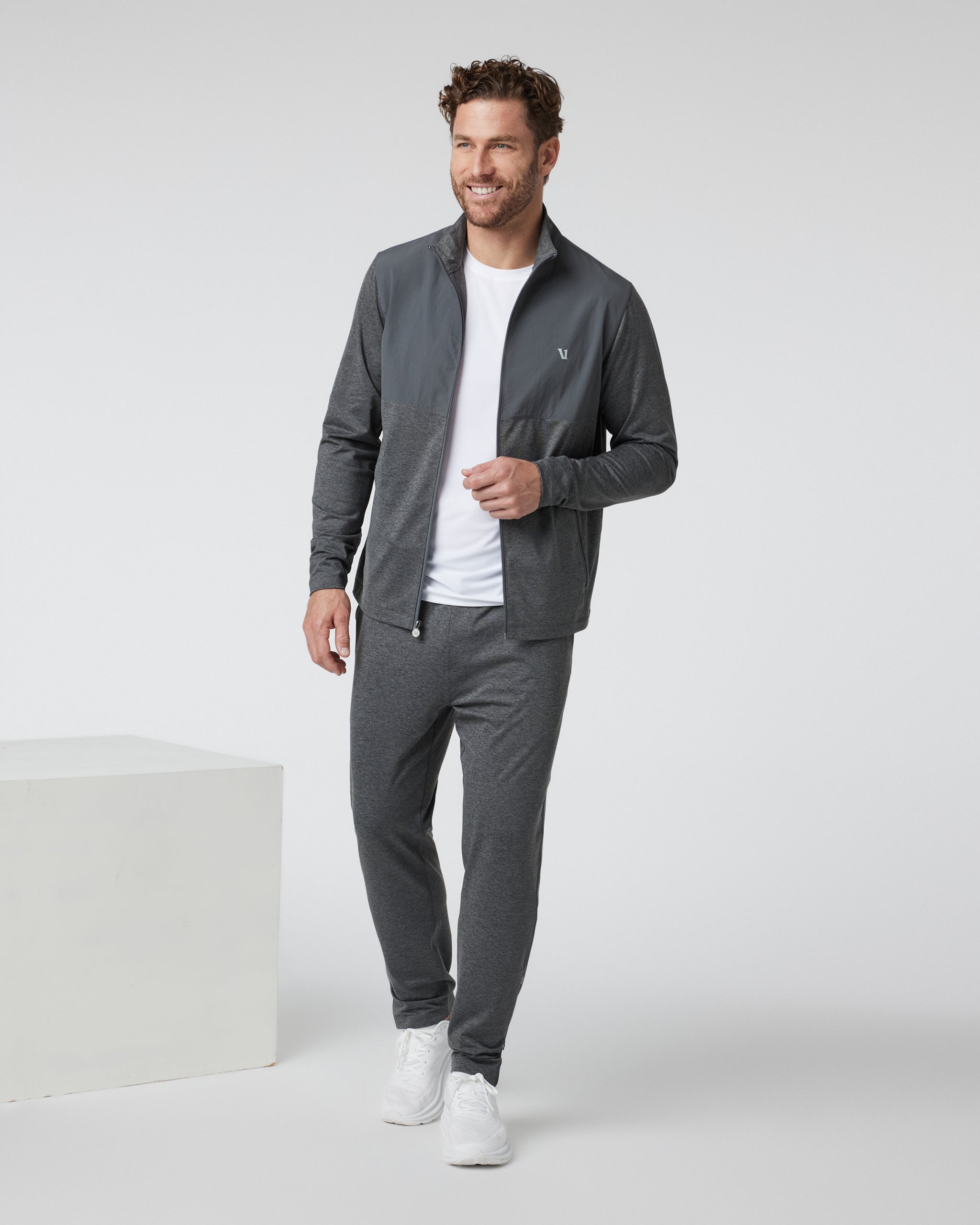Sunday Element Track Jacket | Charcoal Heather - Image 5