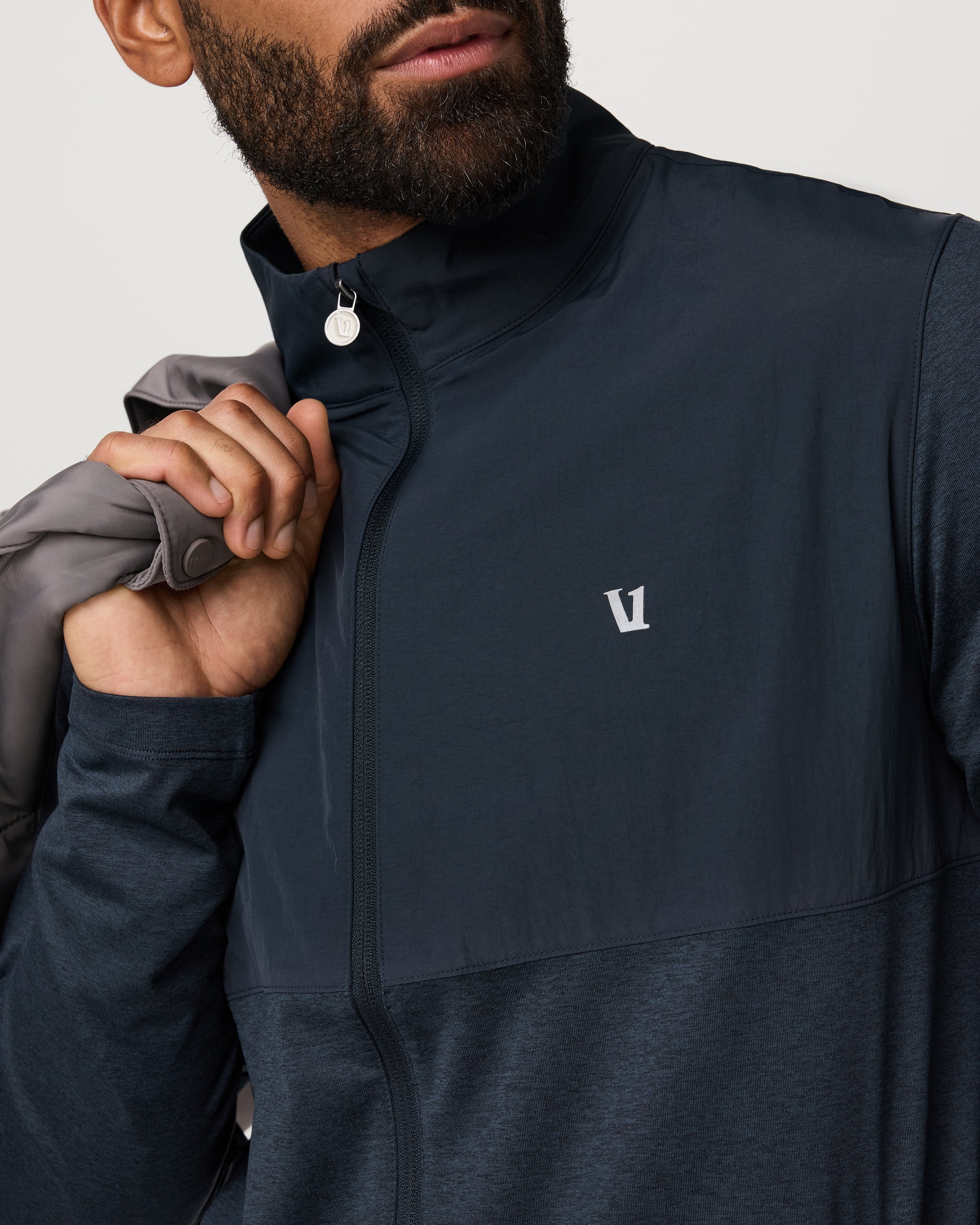 Sunday Element Track Jacket | Ink Heather - Image 2