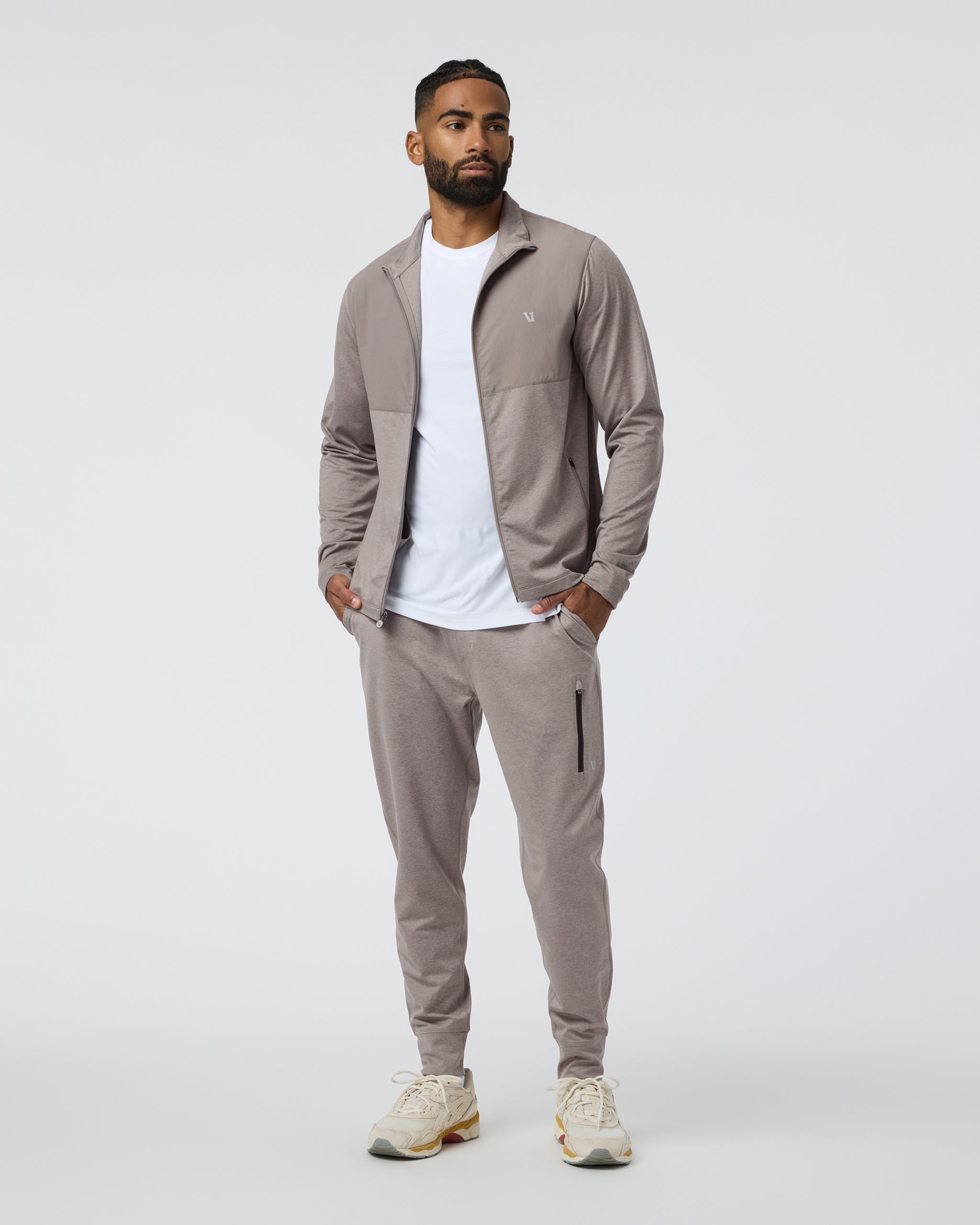 Sunday Element Track Jacket | Mocha Heather - Image 4