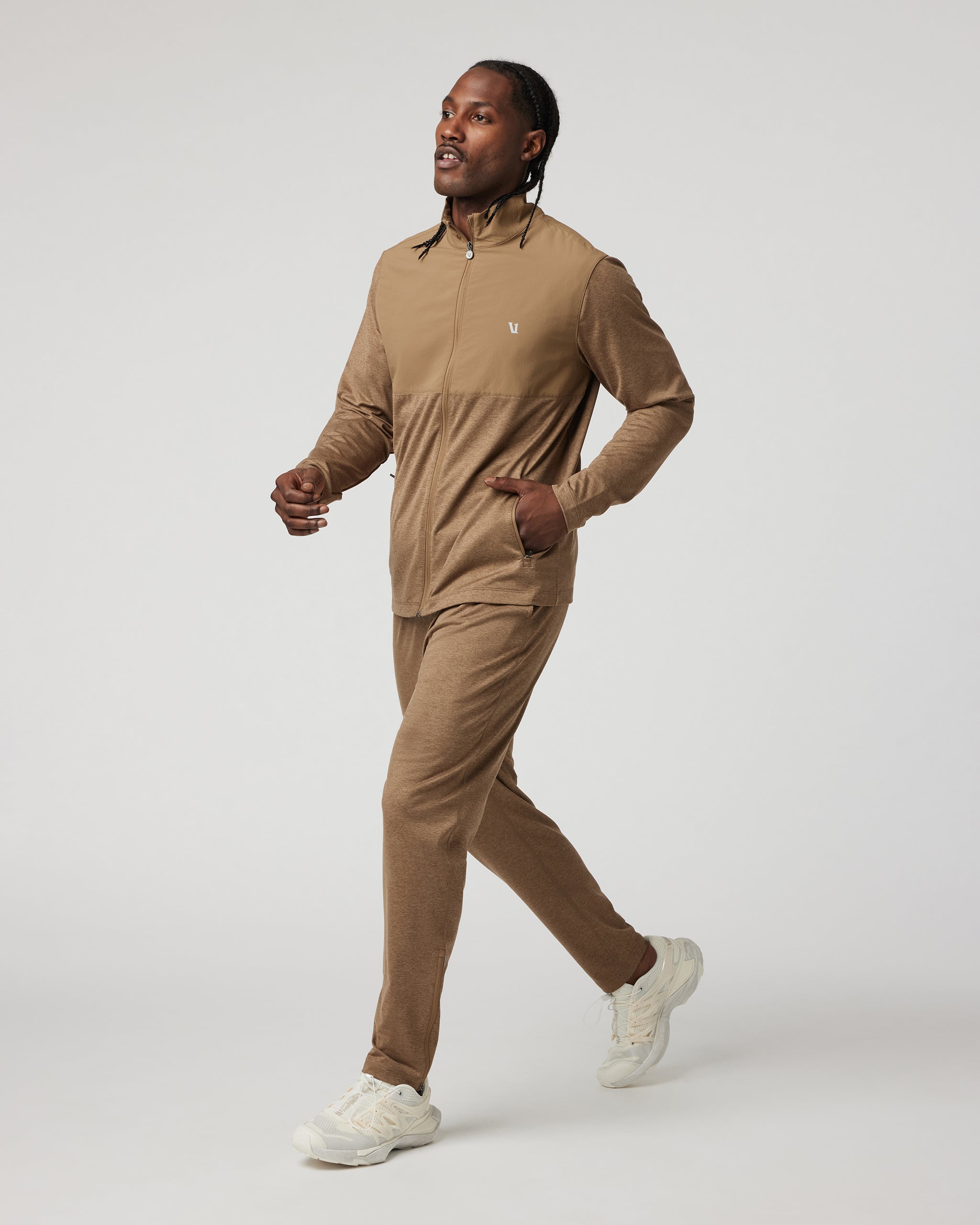 Sunday Element Track Jacket | Pecan Heather - Image 5