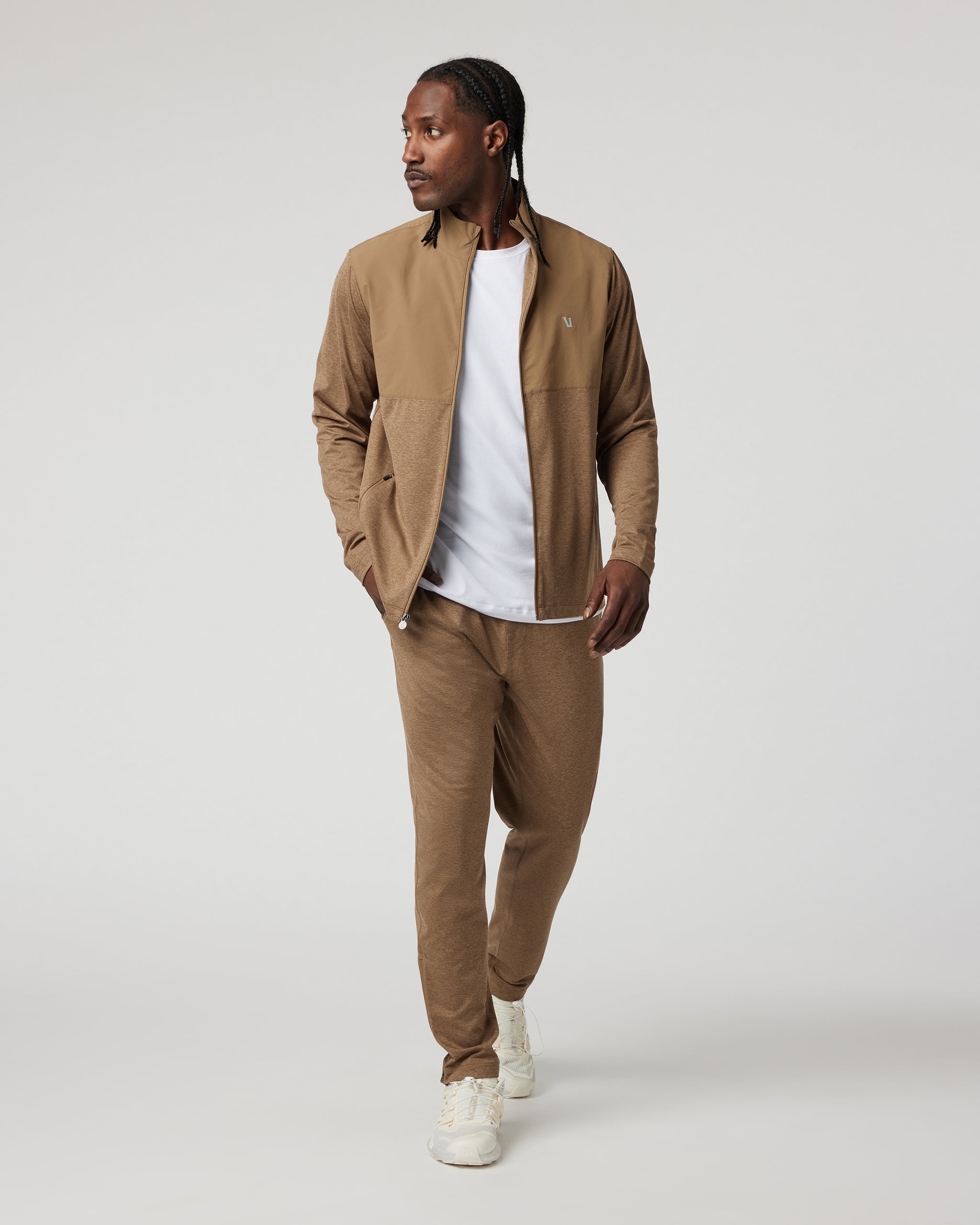 Sunday Element Track Jacket | Pecan Heather - Image 4
