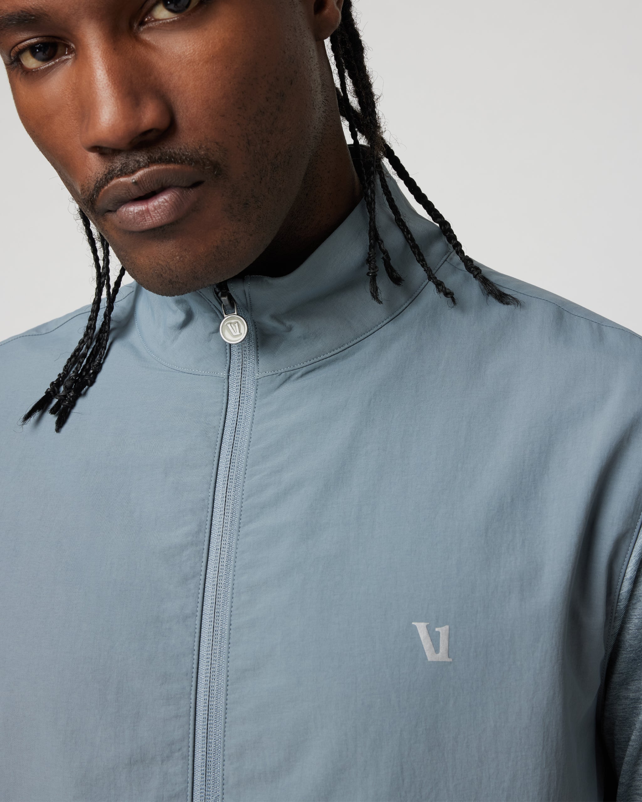 Sunday Element Track Jacket | Dusty Blue Heather - Image 5