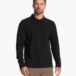 Long Sleeve Westport Polo | Black