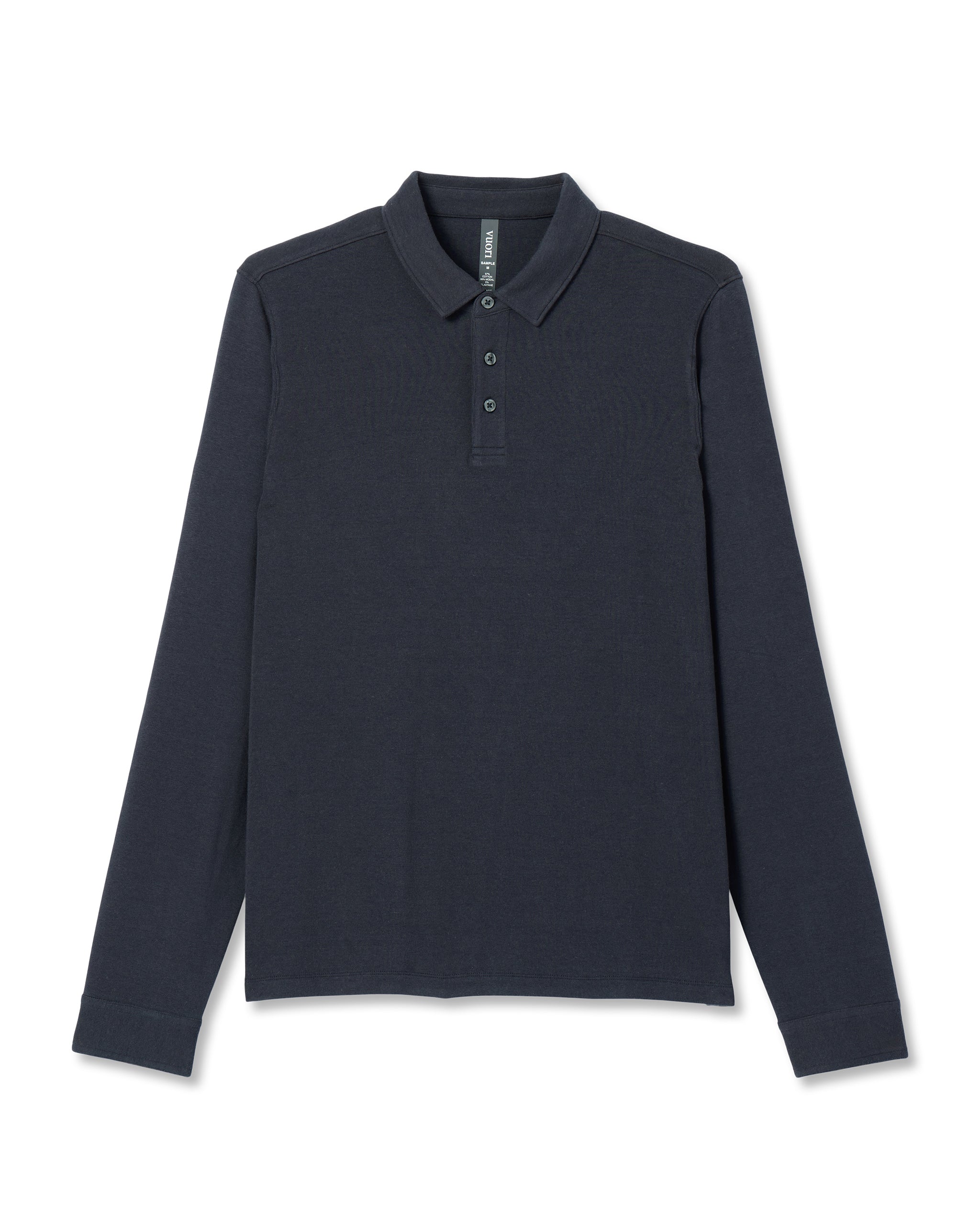Long Sleeve Westport Polo | Navy - Image 4
