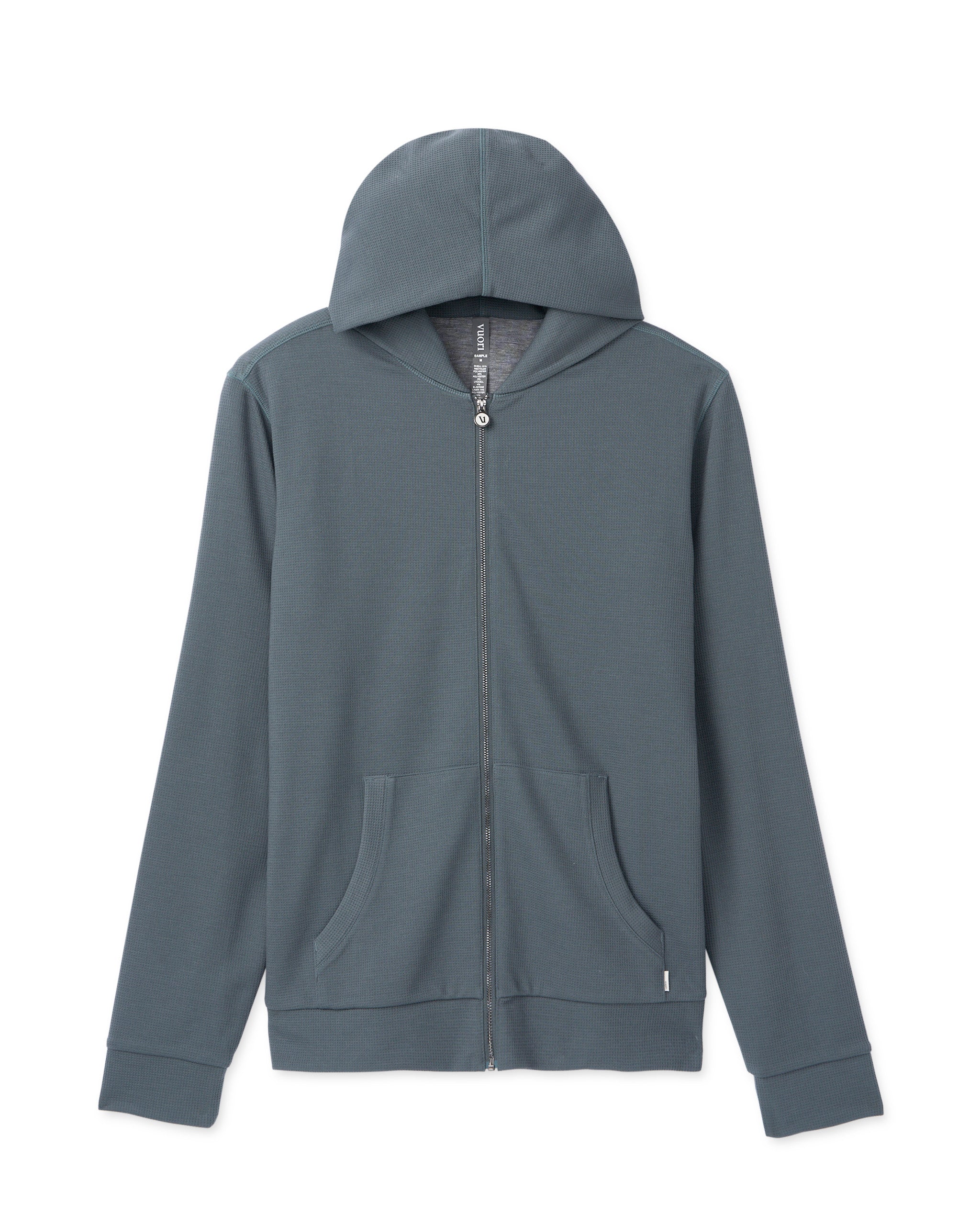 Performance Waffle Zip Hoodie 2.0 | Lake - Image 6
