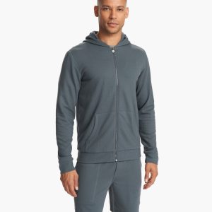 Performance Waffle Zip Hoodie 2.0 | Lake