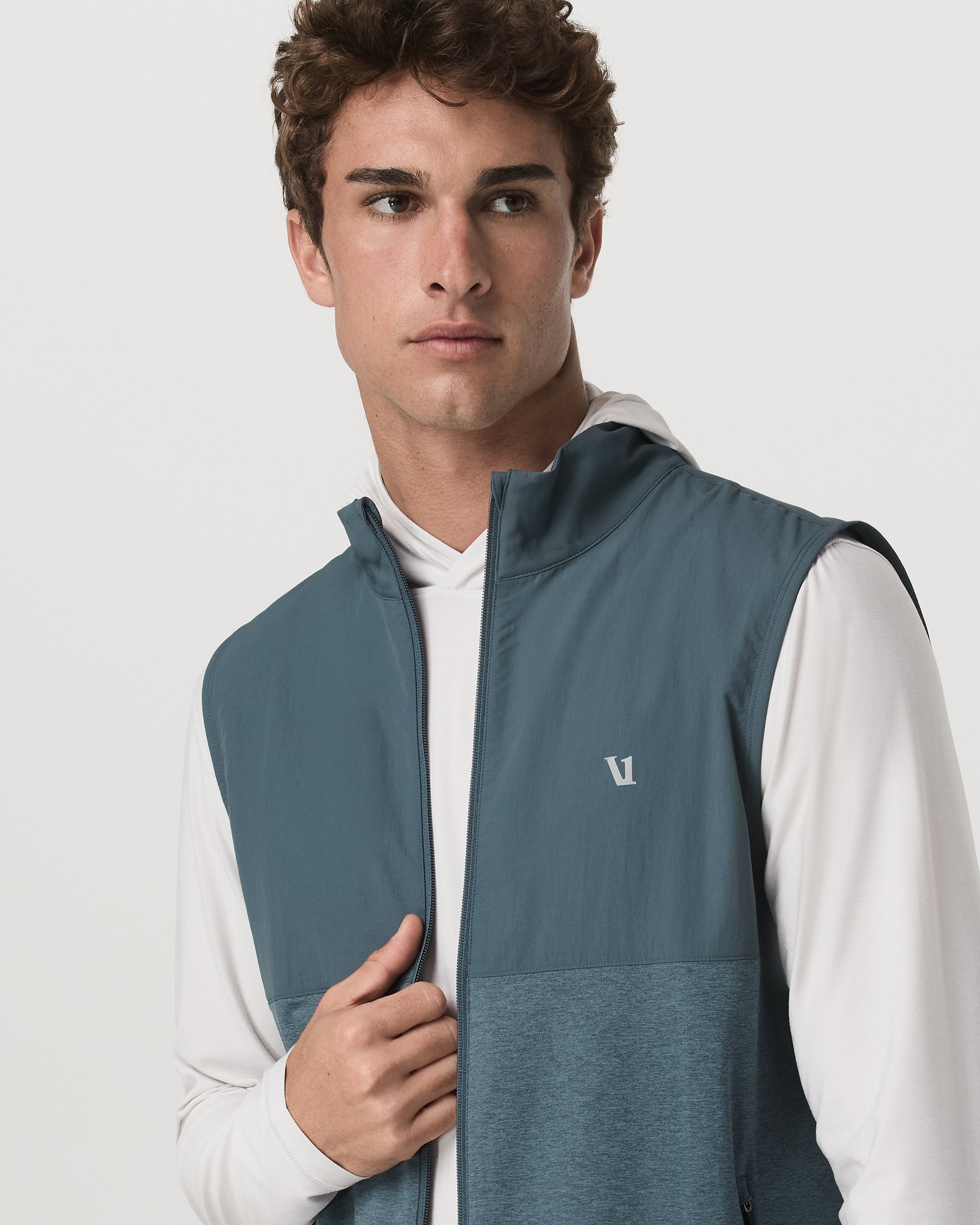 Sunday Element Vest | Blue Sea Heather - Image 2
