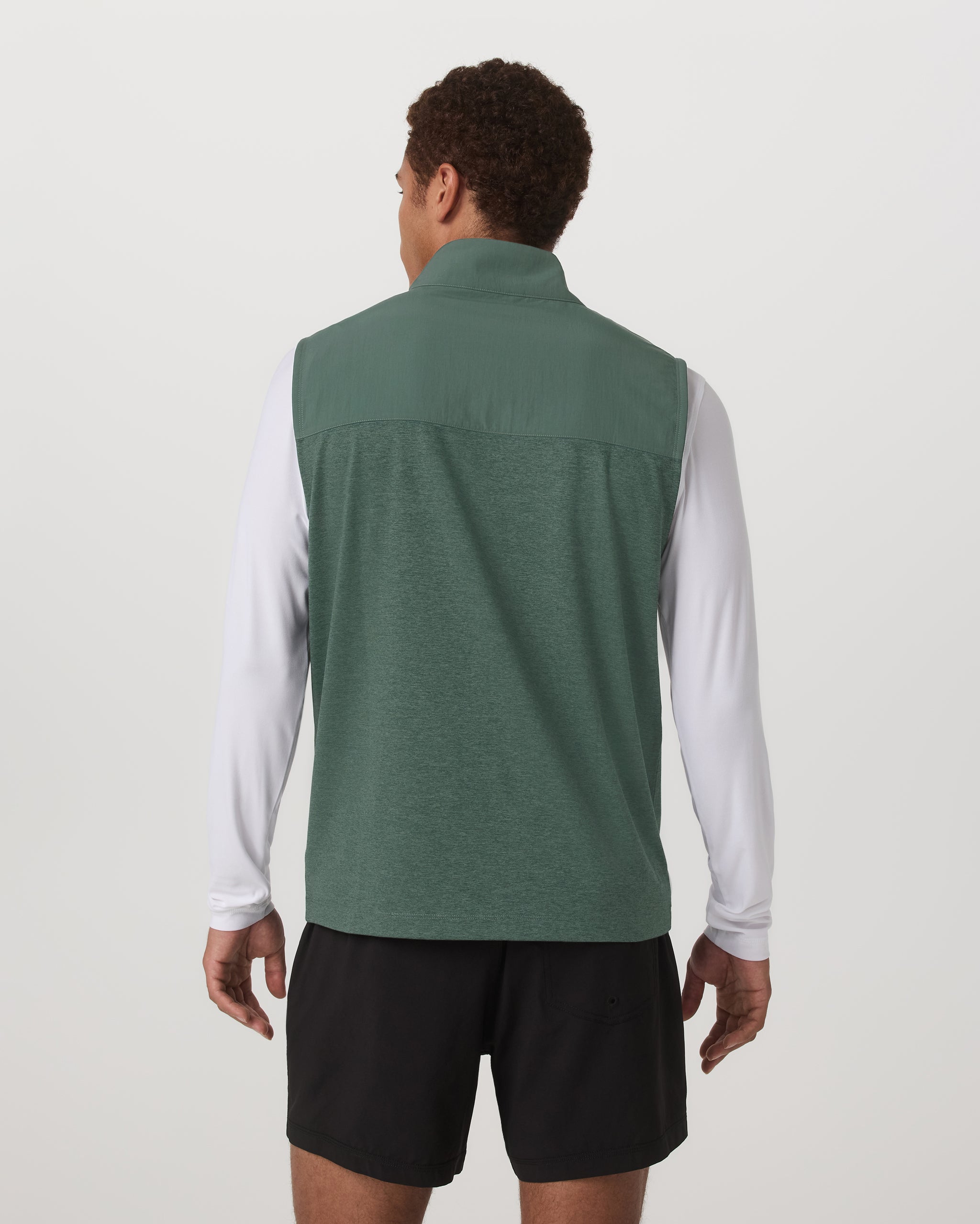 Sunday Element Vest | Agate Green Heather - Image 3