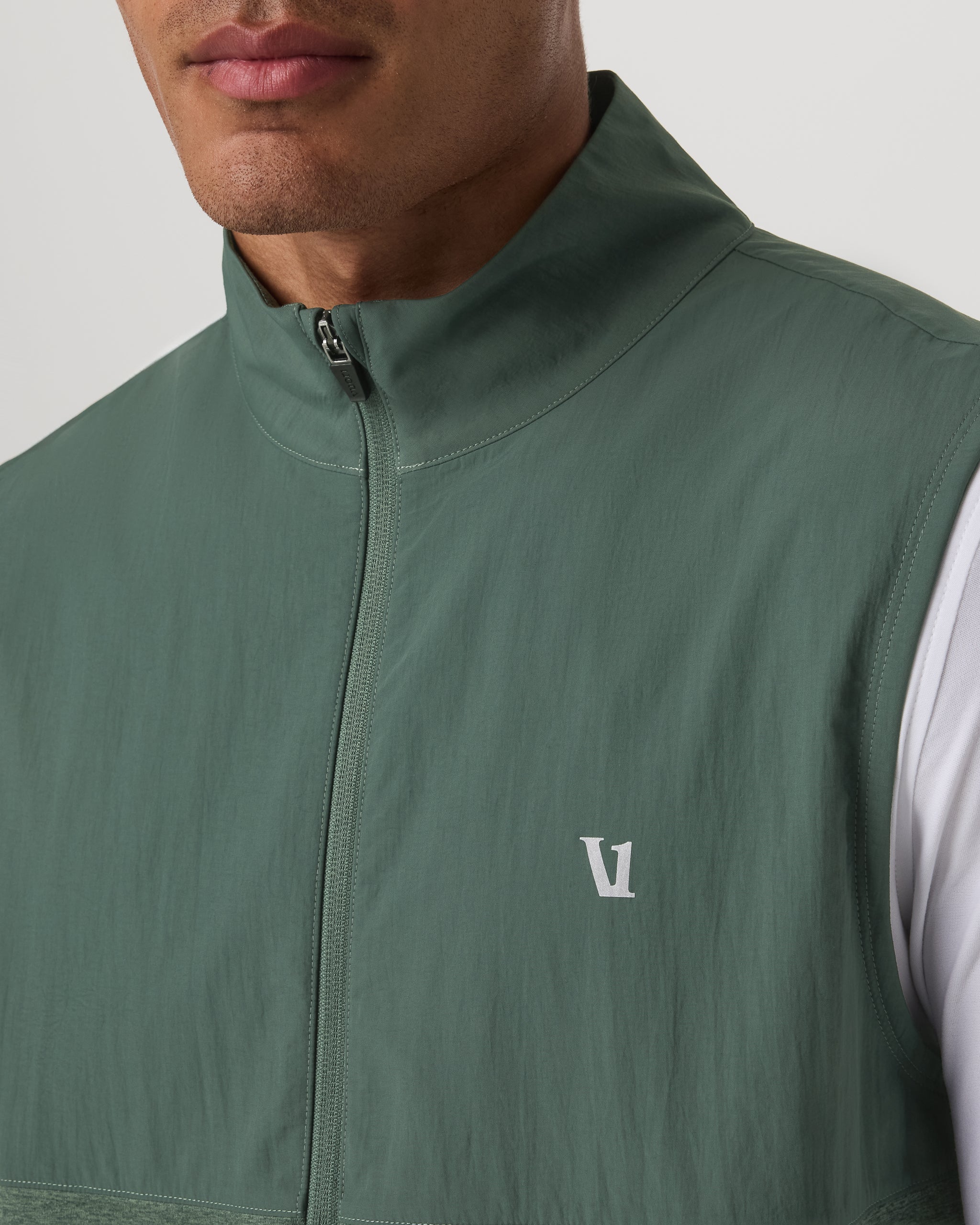 Sunday Element Vest | Agate Green Heather - Image 2