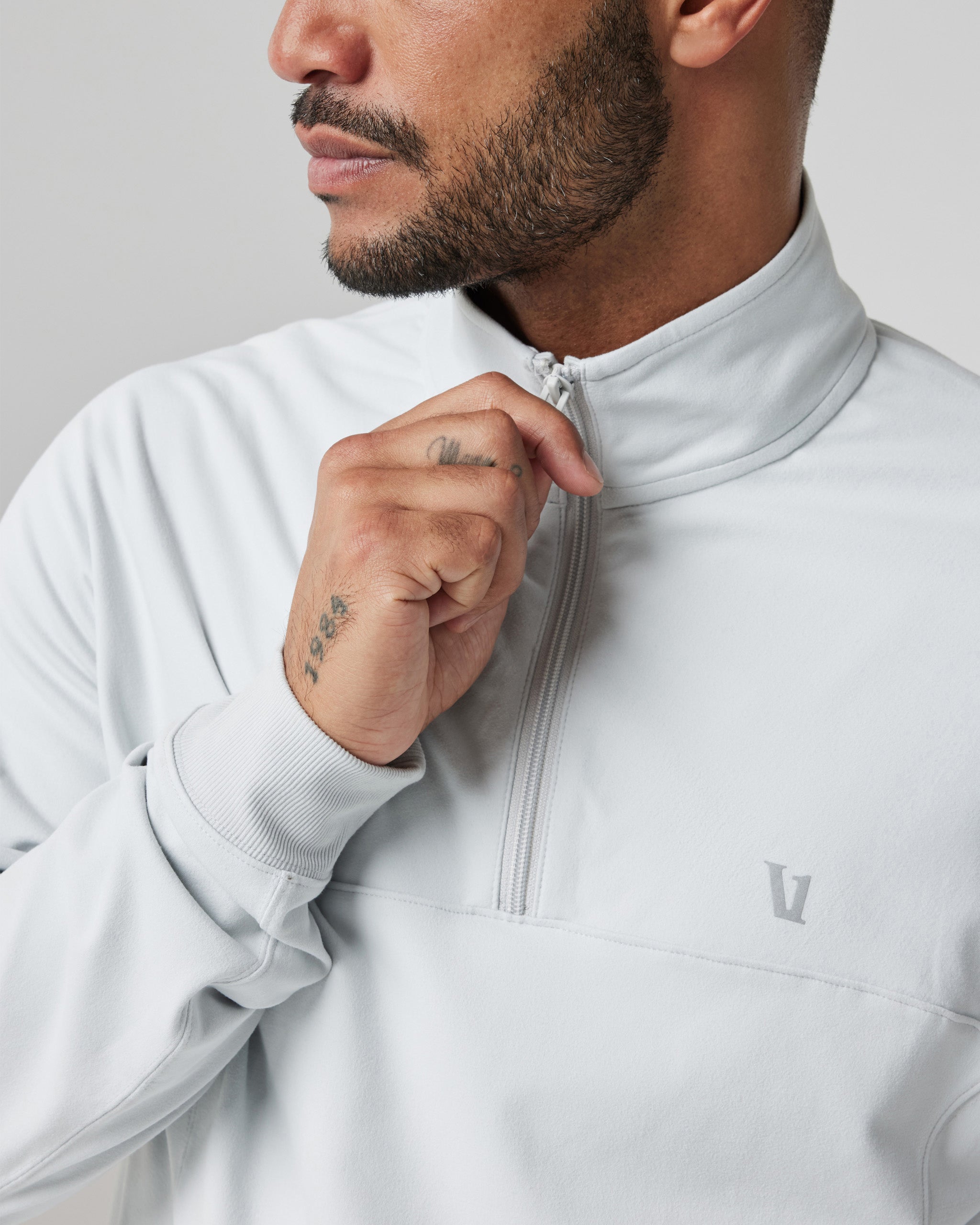 Jackson Half Zip | Frost Grey - Image 4