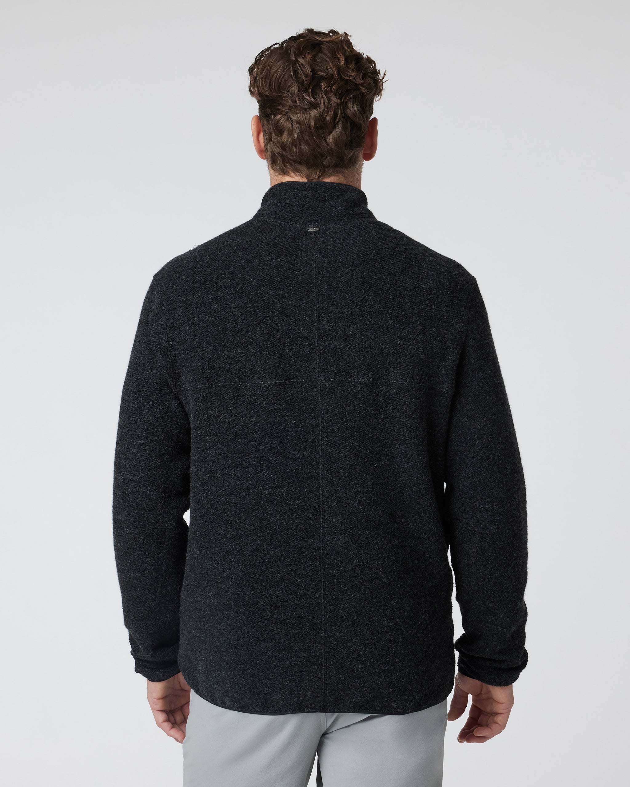 Plymouth Wool Pullover | Dark Black Heather - Image 2