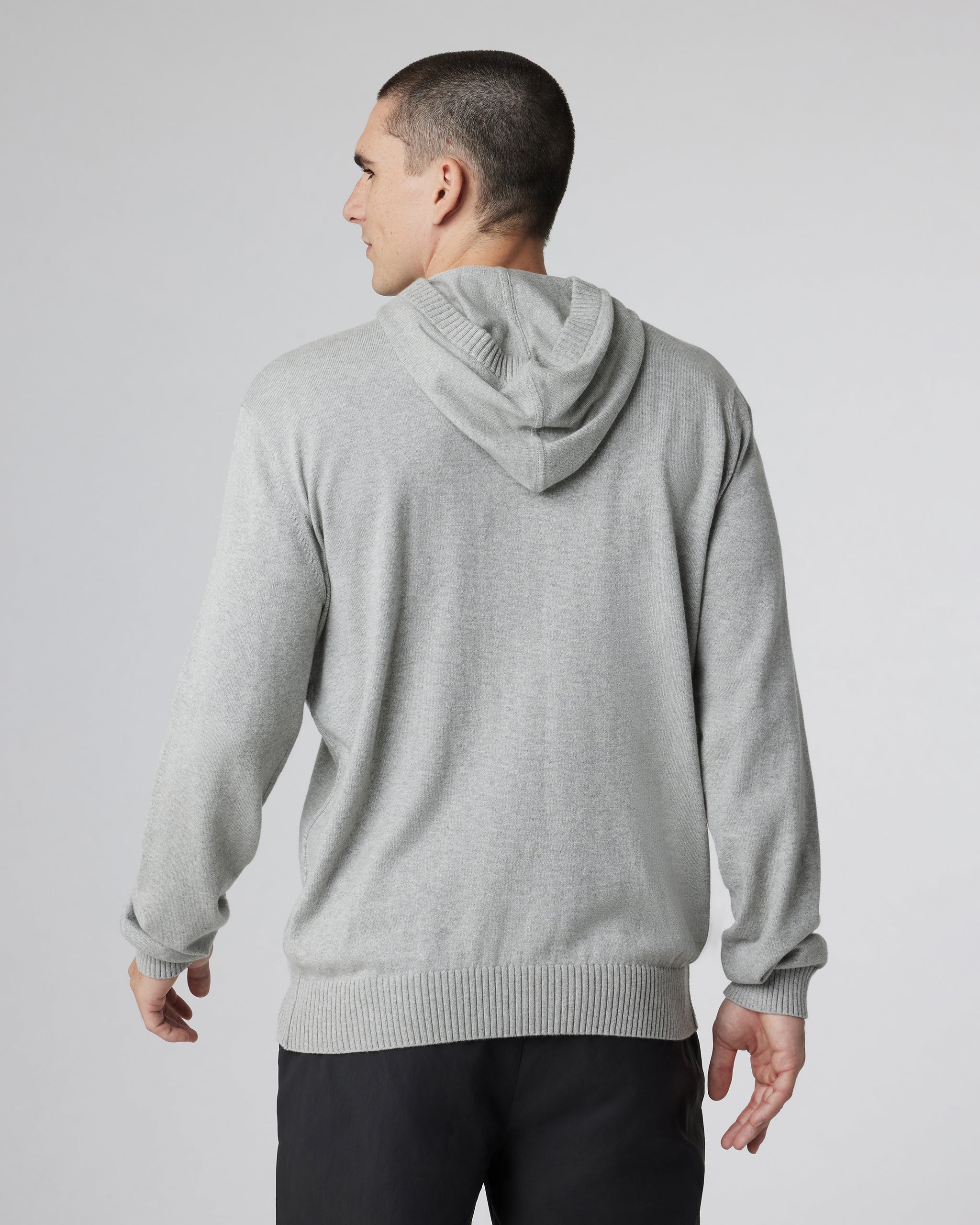 Fluent Sweater Hoodie | Light Heather Grey - Image 2