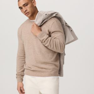 Berik Cashmere Sweater | Oatmeal Heather