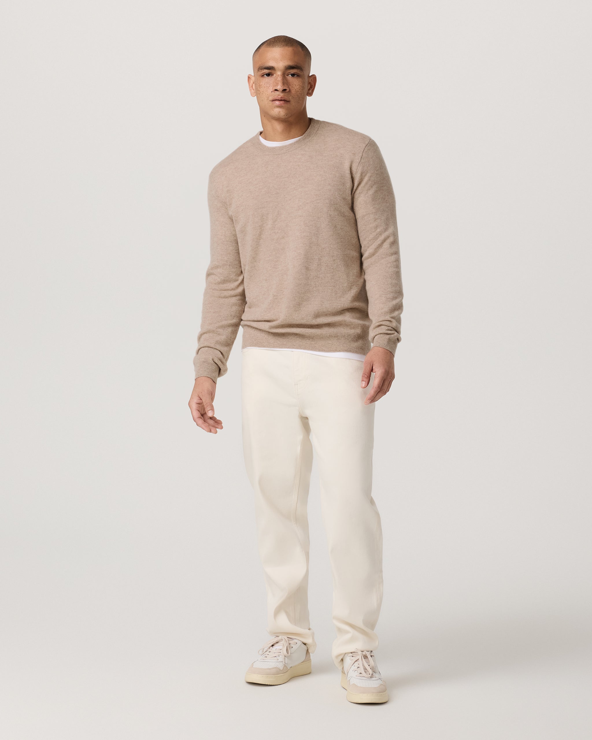 Berik Cashmere Sweater | Oatmeal Heather - Image 5